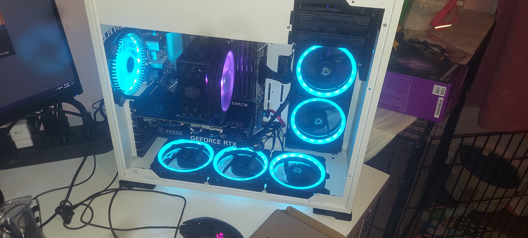 Cooler Master Hyper 212 PRO ARGB CPU Air Cooler, 4 Heat Pipes, PWM Fan customer photo 1