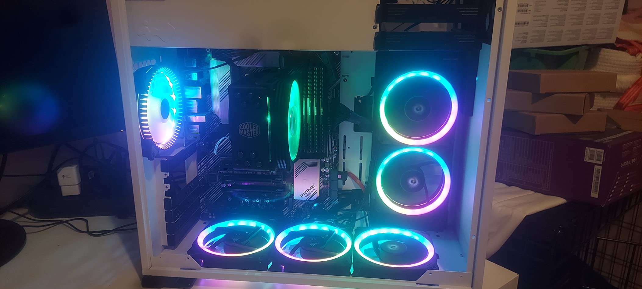 Cooler Master Hyper 212 PRO ARGB CPU Air Cooler, 4 Heat Pipes, PWM Fan customer photo 2