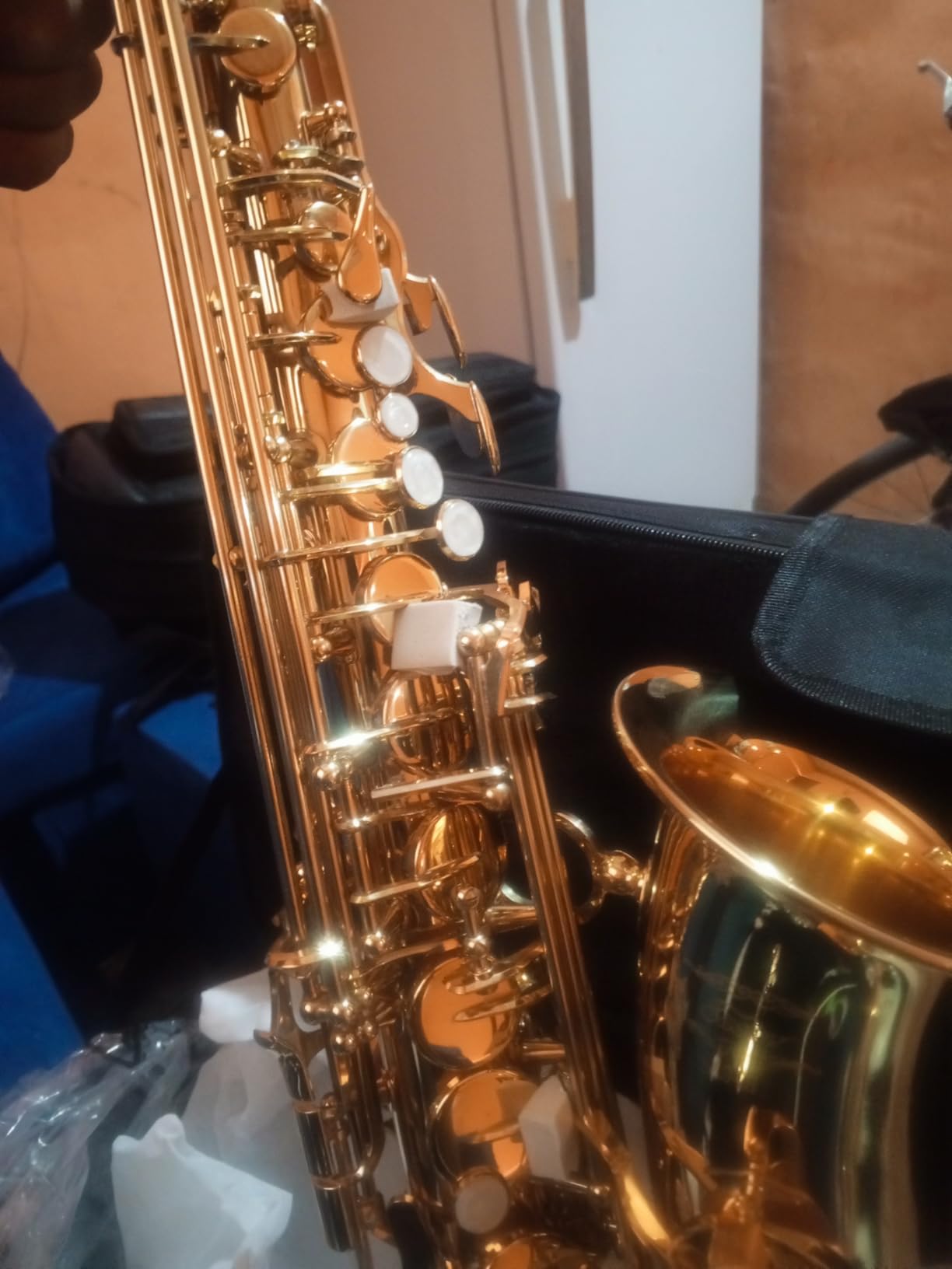 Eastar Alto Saxophone Beginner Student Eb Sax, Golden Full Kit, AS-II customer photo 1