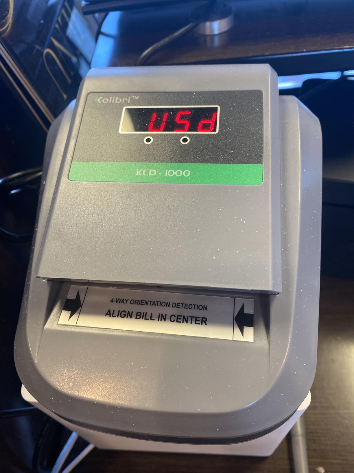 KCD-2000 Advanced Counterfeit Bill Detector | All-Orientation Counterfeit Detection Bill Counter | Money Counter by Denomination | Detect Fake Bills Fast customer photo 2