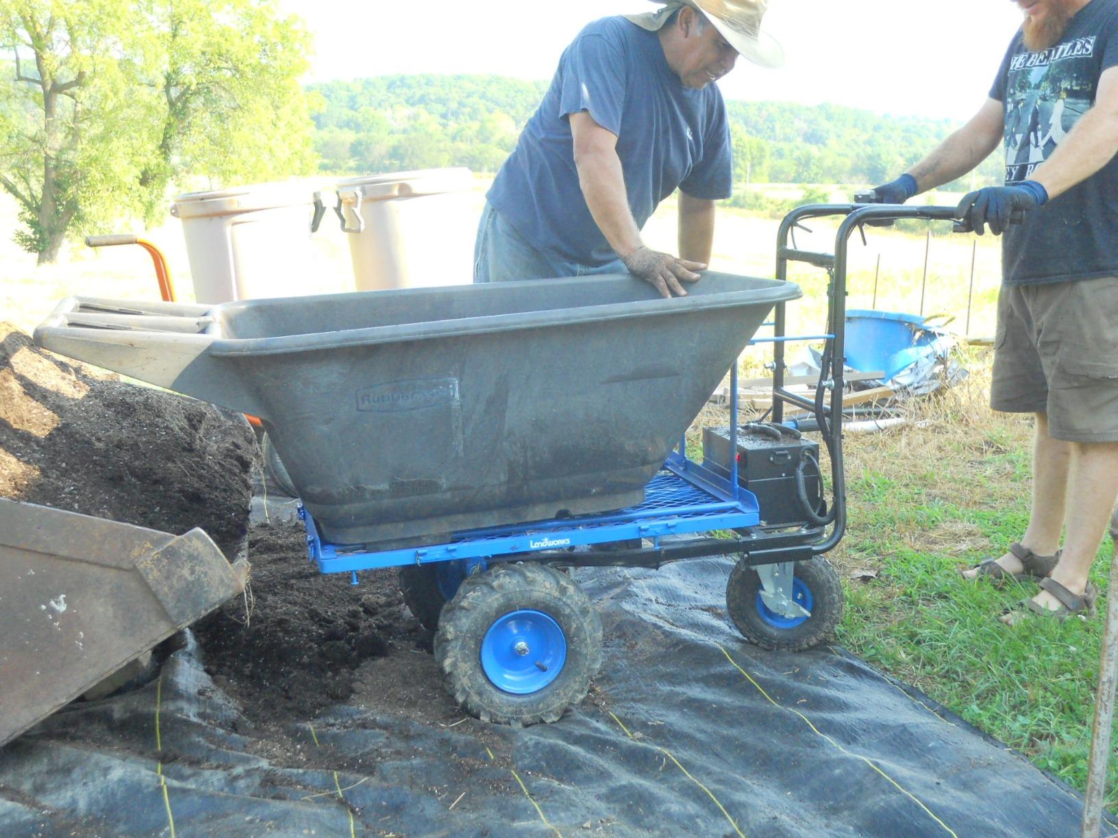 Landworks Electric Utility Cart, 500 lb Load | 48V Lead-Acid Power Wagon Uses a 500W Motor to Tow 1000 lb Through Garages, Warehouses and Outdoor Areas customer photo 1