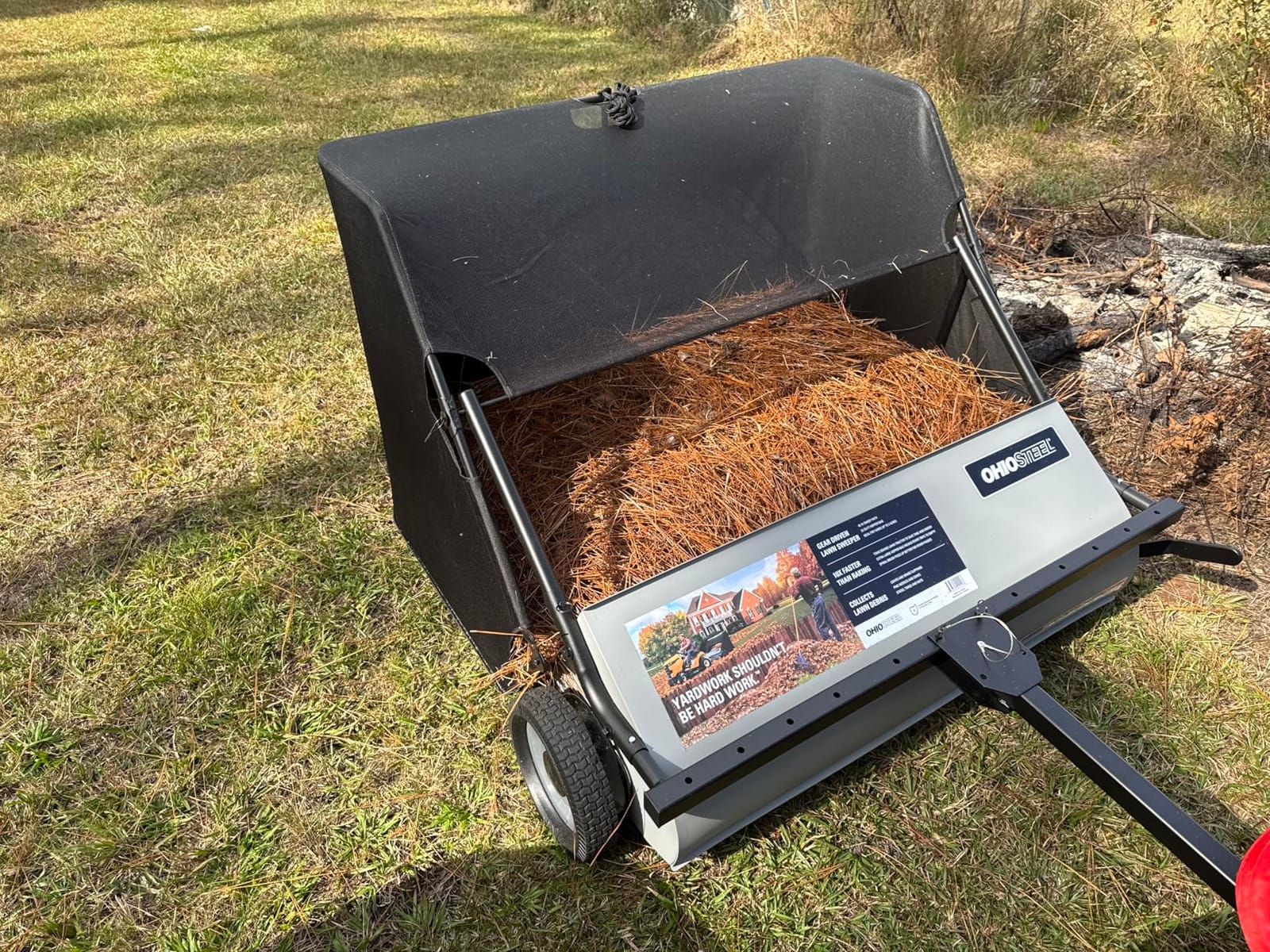 Ohio Steel 4222V2 Lawn Sweeper, 22 cu.ft, Gray customer photo 1