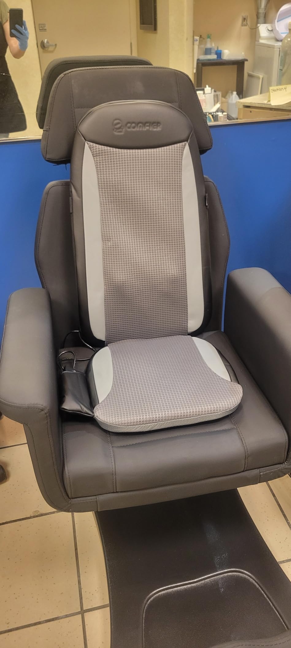COMFIER Shiatsu Back Massager with Heat,Deep Tissue Kneading Massage Seat Cushion,Massage Chair Pad for Full Back,Body Massager for Home or Office Chair use, 【2026】 Gift for Men,Women customer photo 1
