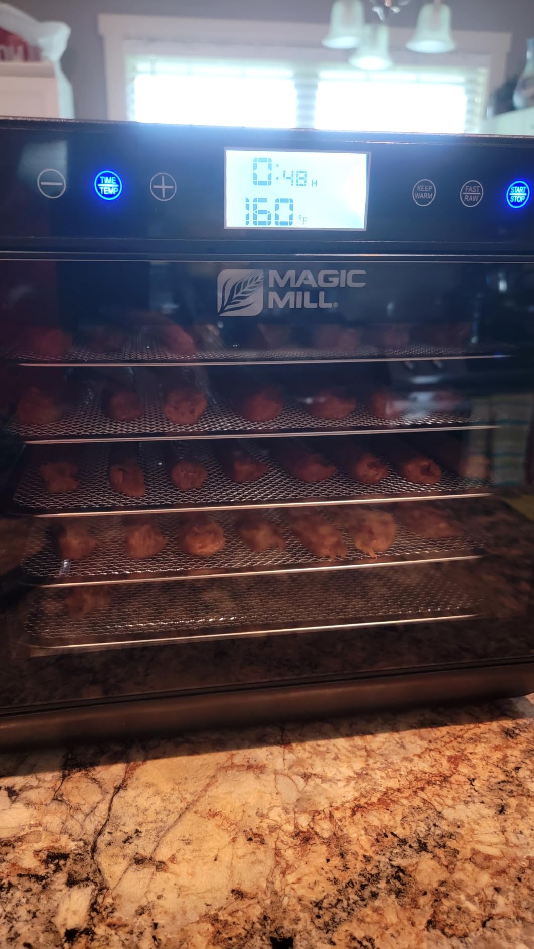 Magic Mill Premium Food Dehydrator Machine (10 Extra-Large Stainless Steel Trays) 700W Dryer for Beef Jerky, Fruits, Vegetables, Dog Treats, 48 Hour Digital Timer - 95°-167° Temperature Control customer photo 2