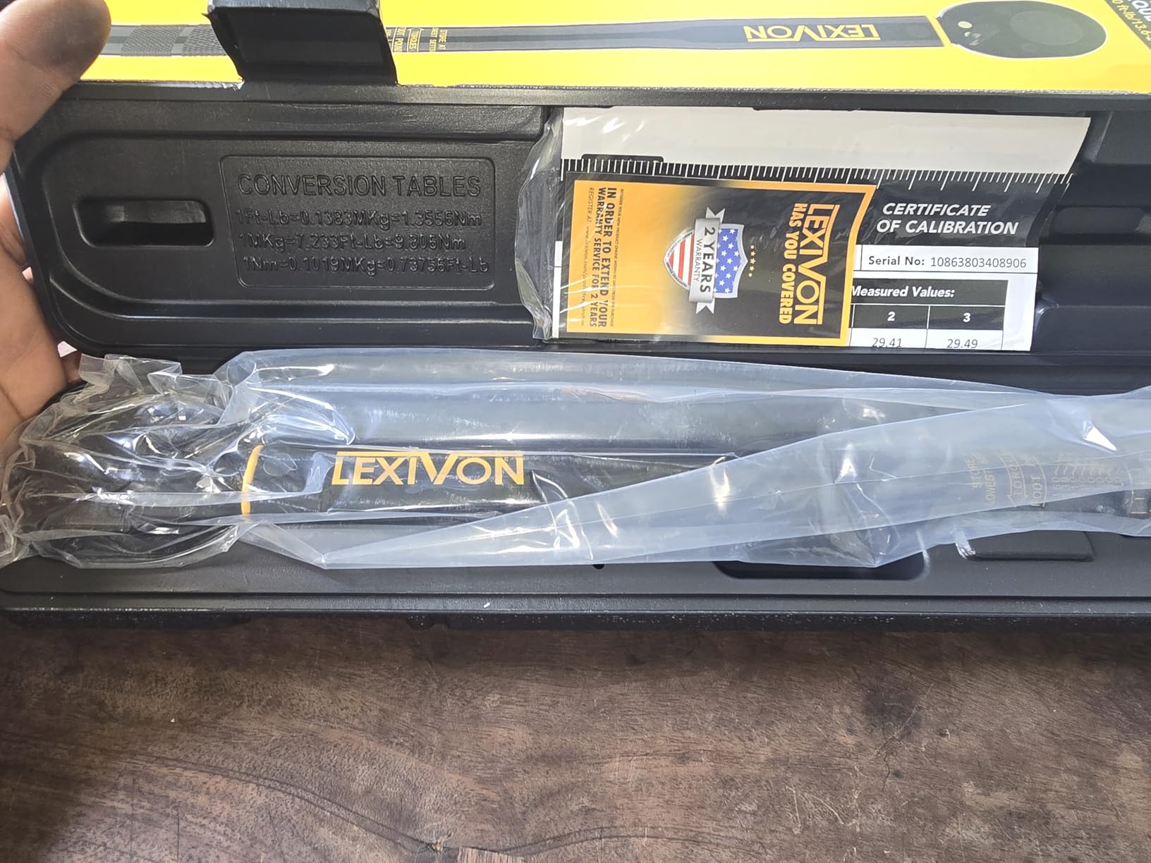 LEXIVON Torque Wrench 1/2-Inch Drive Click 10~150 Ft-Lb/13.6~203.5 Nm (LX-183) customer photo 2