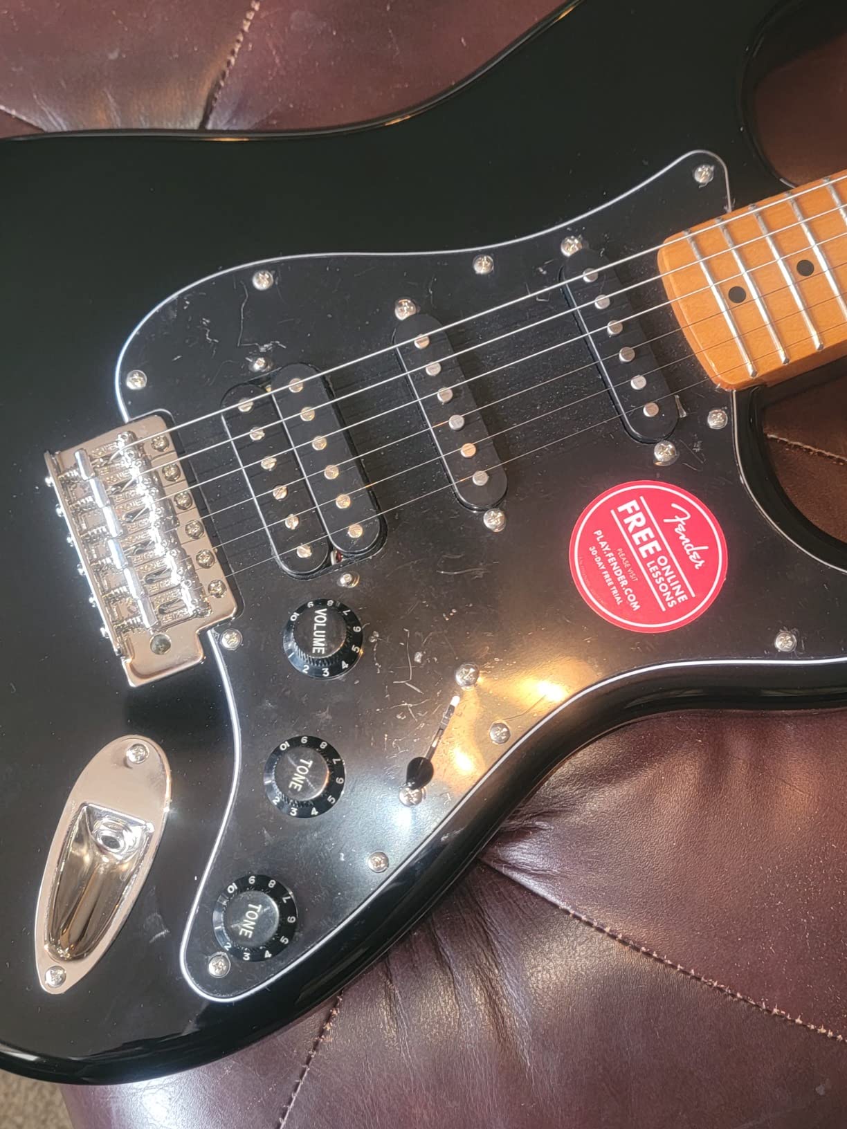 Squier Classic Vibe 70s Stratocaster Electric Guitar, Black, 2-Yr Warranty customer photo 1