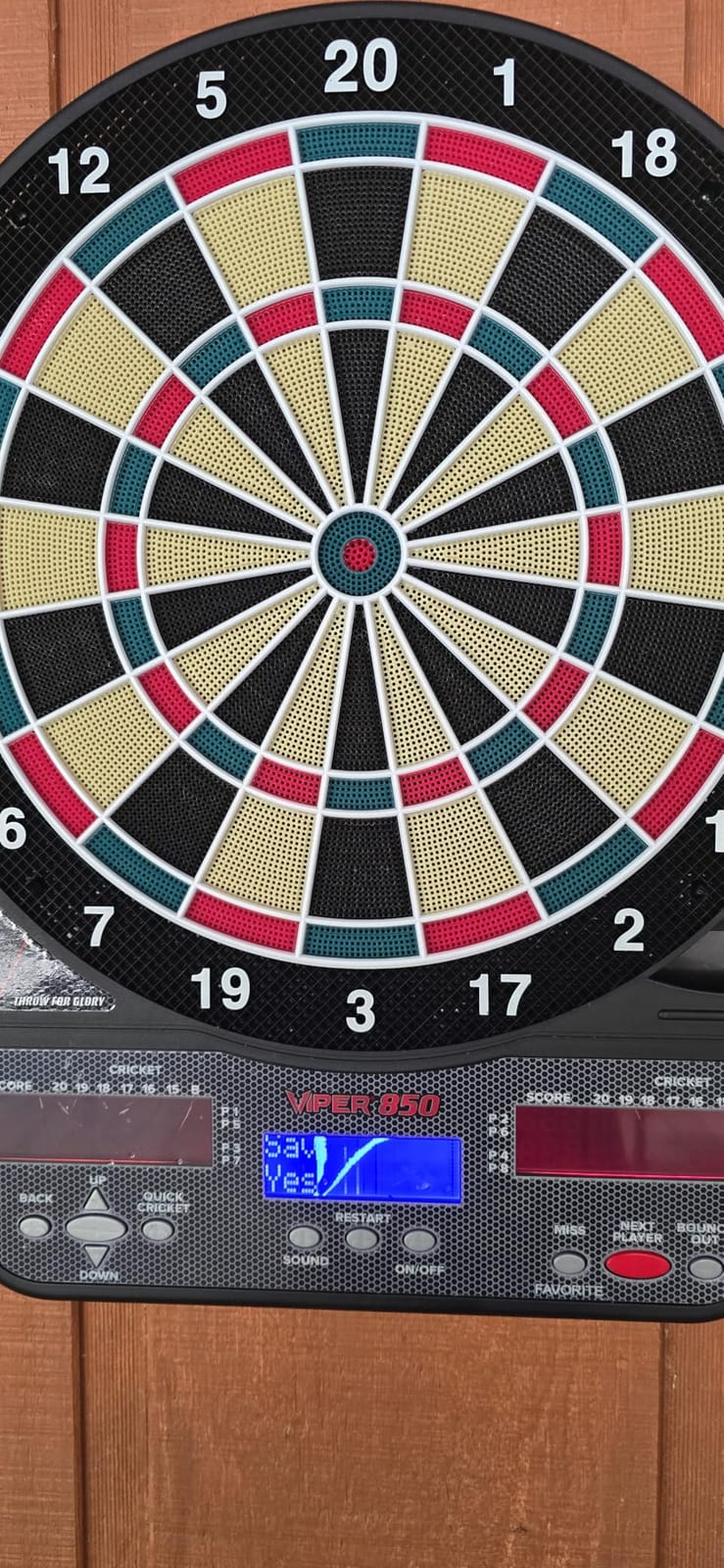 Viper 850 Electronic Dart Board, 15.5 Inch Soft Tip, Automatic Scoring | 15.5 Inch Regulation Target Face, 50 Games, 470 Options, 1-8 Players, 6 Darts Included, Ultra-Thin Spider, For Adults customer photo 2