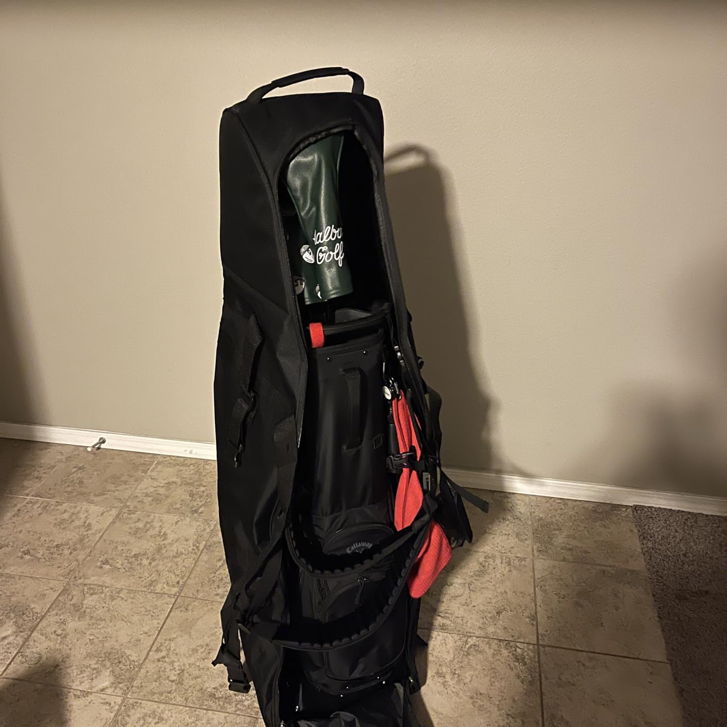 Himal Outdoors Soft-Sided Golf Travel Bag with Wheels, 600D Oxford Fabric | Water-Resistant, Soft-Sided Design, Rolling Wheels, Excellent Zipper, Universal Fit, Airline Travel customer photo 1