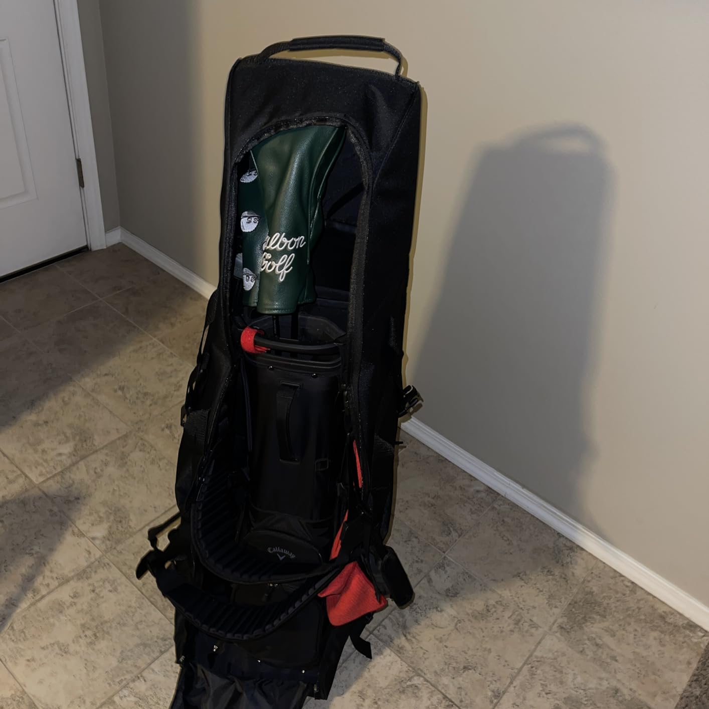 Himal Outdoors Soft-Sided Golf Travel Bag with Wheels, 600D Oxford Fabric | Water-Resistant, Soft-Sided Design, Rolling Wheels, Excellent Zipper, Universal Fit, Airline Travel customer photo 2