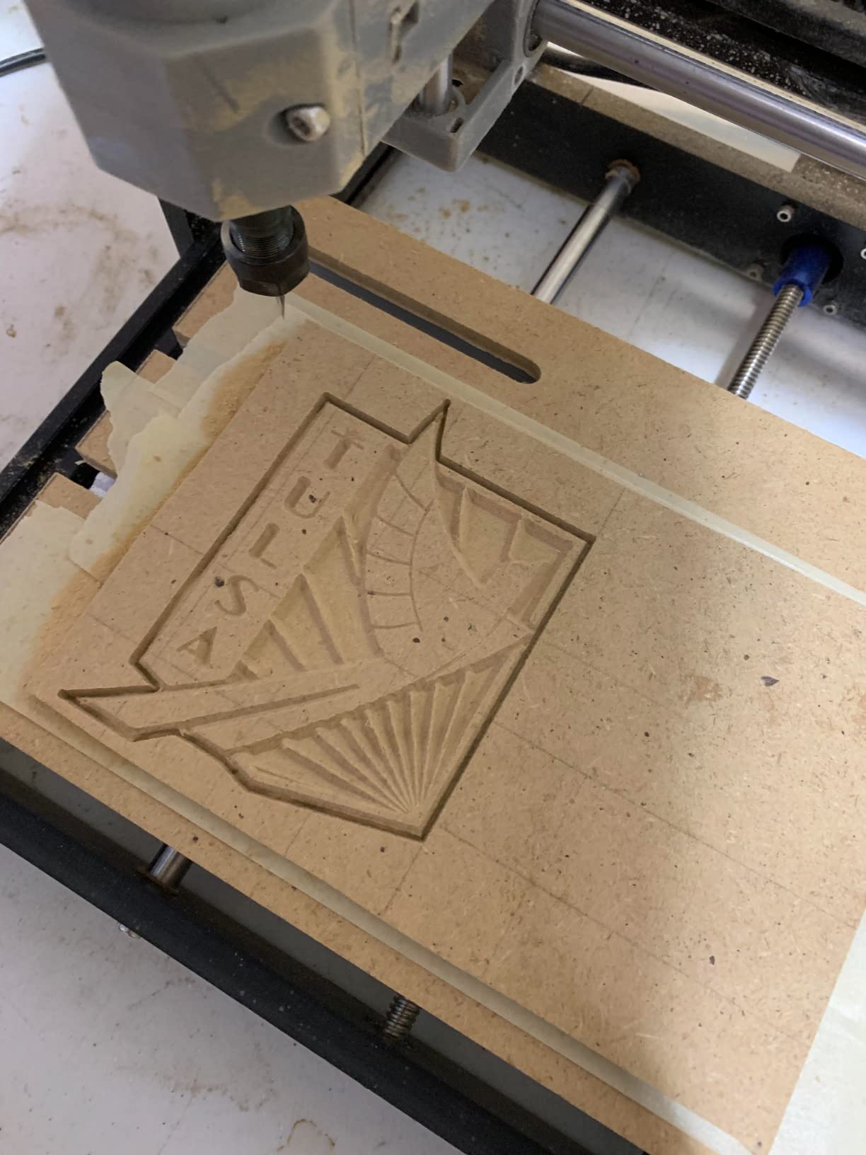 Genmitsu CNC 3018-PRO Router Kit GRBL Control 3 Axis Plastic Acrylic PCB PVC Wood Carving Milling Engraving Machine with Offline Controller, XYZ Working Area 300x180x45mm customer photo 1