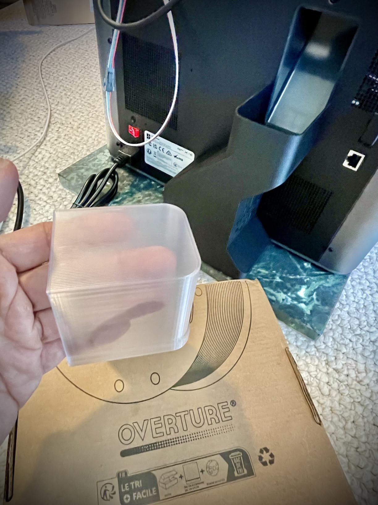 OVERTURE High Speed PETG Filament 1.75mm, 1kg Black | Neatly Wound & Clog-Free, Dimensional Accuracy +/- 0.02mm customer photo 1