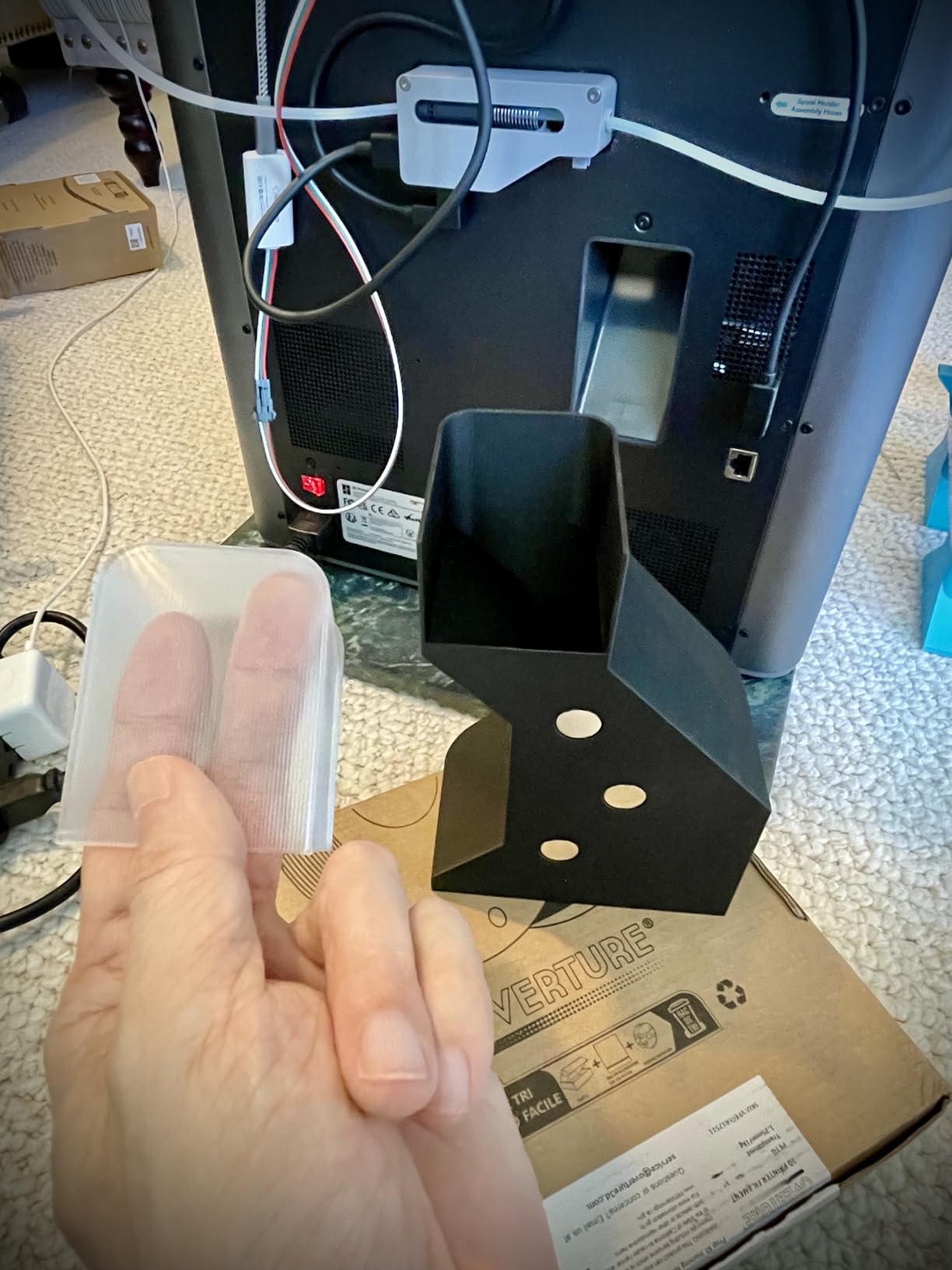 OVERTURE High Speed PETG Filament 1.75mm, 1kg Black | Neatly Wound & Clog-Free, Dimensional Accuracy +/- 0.02mm customer photo 2