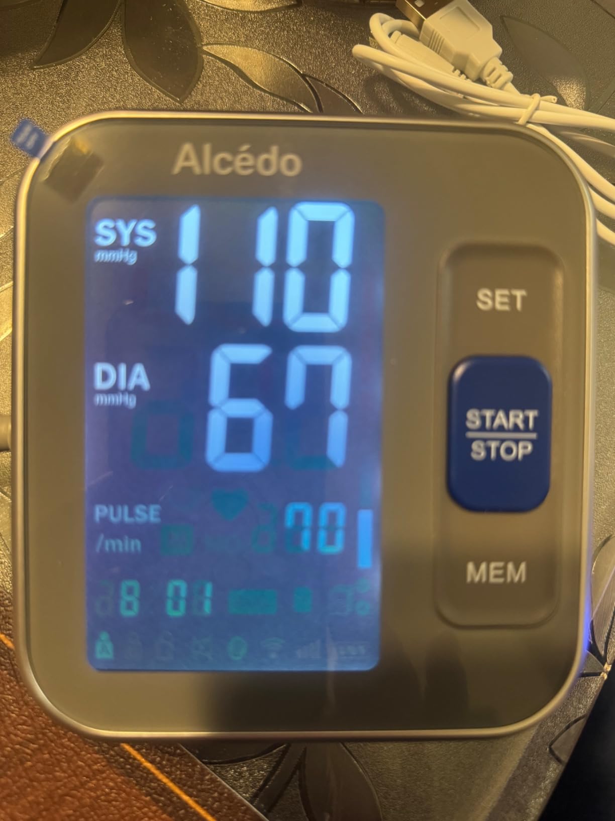 Alcedo Blood Pressure Monitor for Home Use, Upper Arm Cuff BP Machine | Large LCD Screen, Talking Function, 2x120 Memory, Large Cuff (8.7-16.5