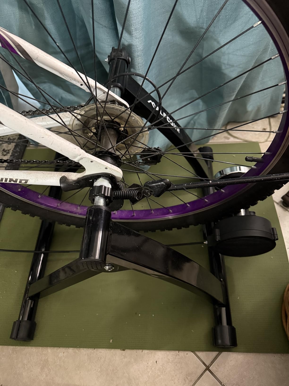 Alpcour Bike Trainer Stand - Portable Foldable Magnetic customer photo 1