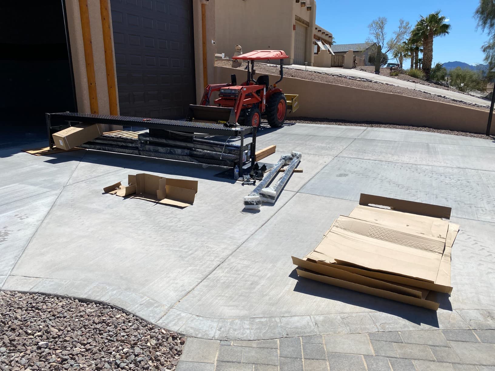 APlusLift 8SXLT 8000LB Extra Tall Long Wide 4-Post Car Lift 3 Year Warranty | CE Certified 12000LB Static Load Test Removable Aluminum Ramp High Efficient Motor Low Current Powercord & Plug included customer photo 2