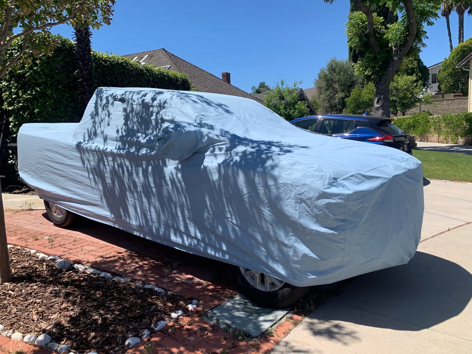iCarCover 15-Layer Premium Quality All Weather Waterproof Car Cover | 100% Rain Snow UV Protection Mustang, Camaro, BMW 4-Series, E-Class, Lexus IS [Size C10 -See Size Chart] Sky Gray customer photo 1