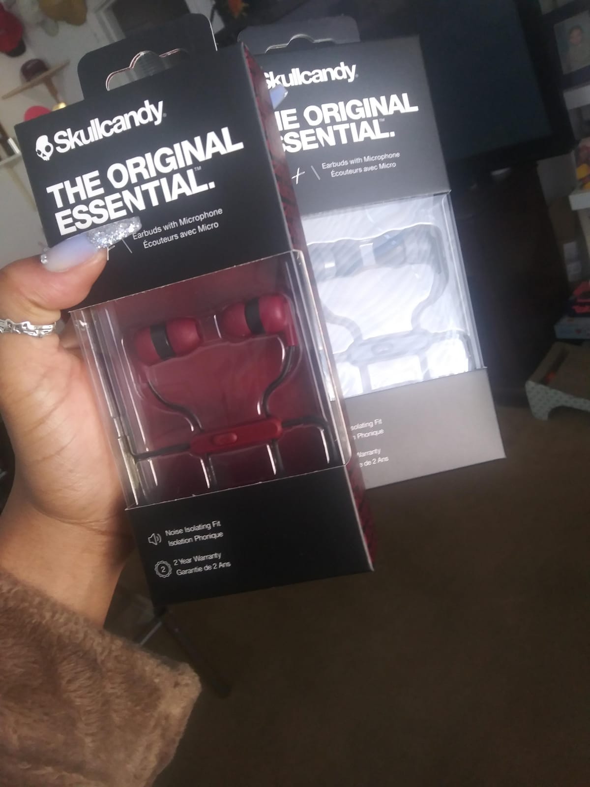 Skullcandy Ink'd+ Wired Earbuds with 3.5mm AUX Plug - Black | Noise Isolating Fit, Wired Connection, In-Line Microphone Call and Track Control, Ear Gel Sizes for Custom Fit, Travel Ready customer photo 1