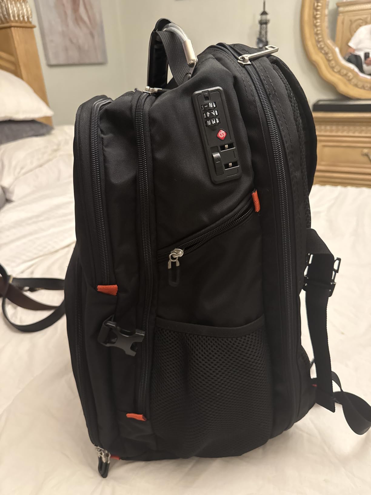 SHRRADOO Extra Large Travel Laptop Backpack for Men, Work College Backpacks | Fit 17 Inch Laptops, with Combination Lock, Carry On Flight Approved, Men Women Business Backpack,Bookbag School Backpack customer photo 1