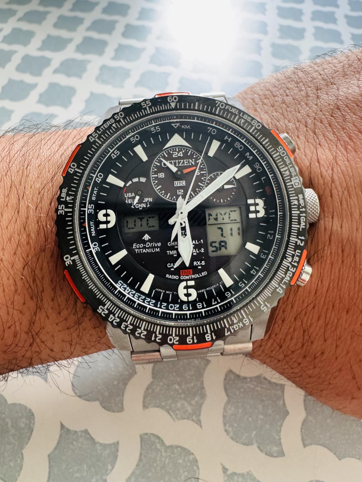 Citizen Men's Promaster Air Skyhawk Eco-Drive Pilot Watch customer photo 2