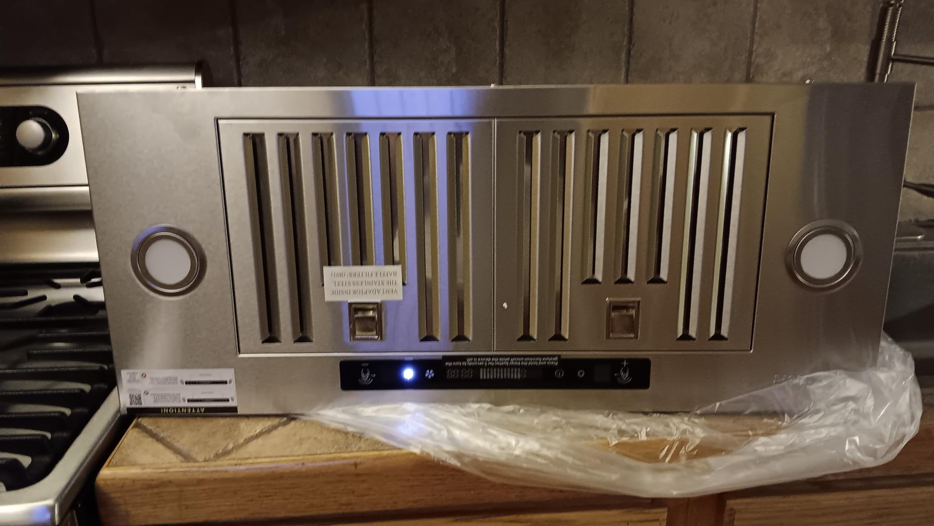 IKTCH 30 inch Insert Range Hood 900 CFM, Ducted/Ductless Vent Hood, Stainless Steel Built-in Kitchen Vent Hood with 4 Speed Gesture Sensing and Touch Control Panel customer photo 1