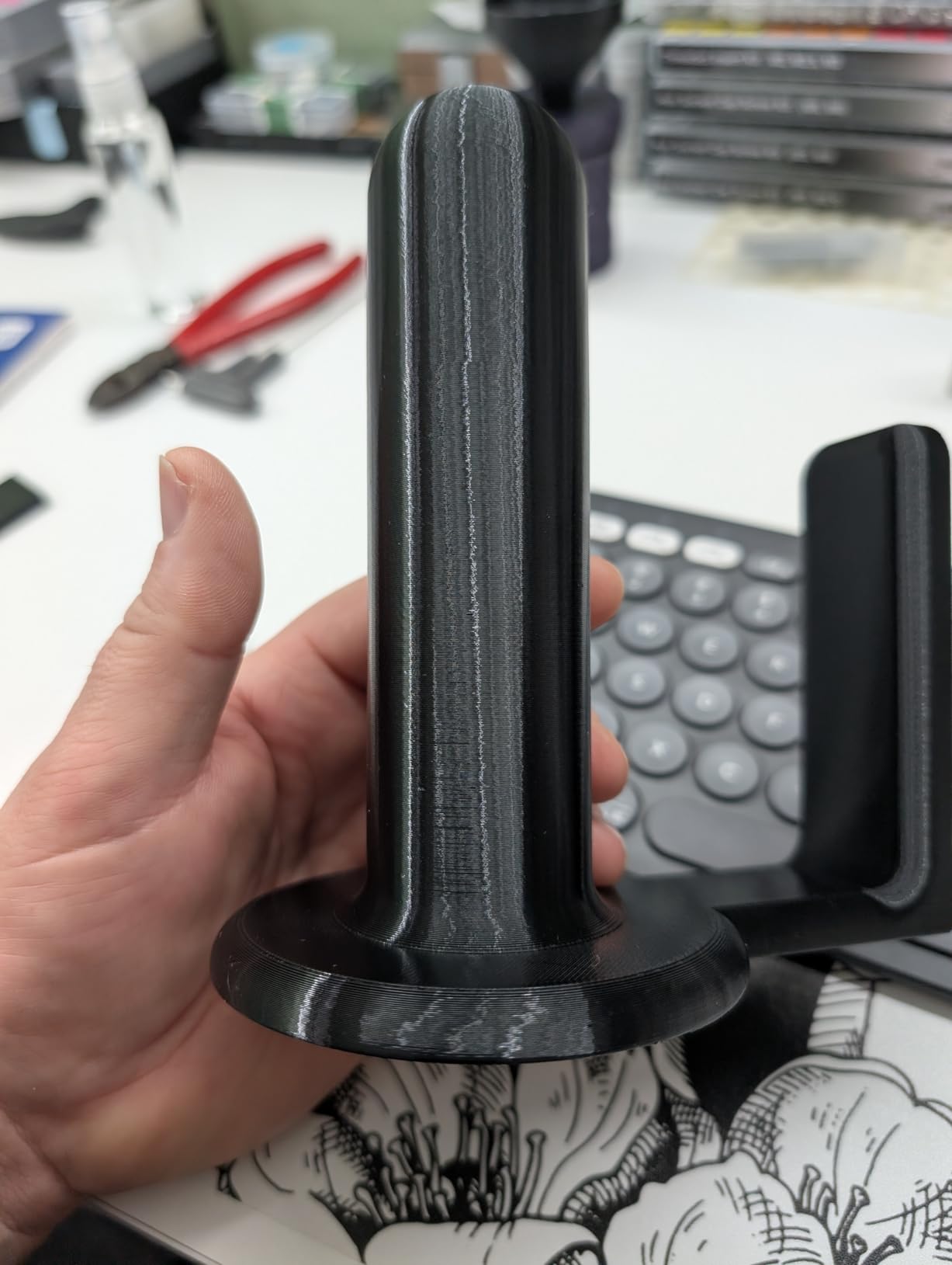 SUNLU PLA 3D Printer Filament PLA Filament 1.75mm, Neatly Wound 3D Printing Filament 1.75mm, Dimensional Accuracy +/- 0.02 mm, Fit Most FDM 3D Printers, 1kg Spool (2.2lbs), Black customer photo 2