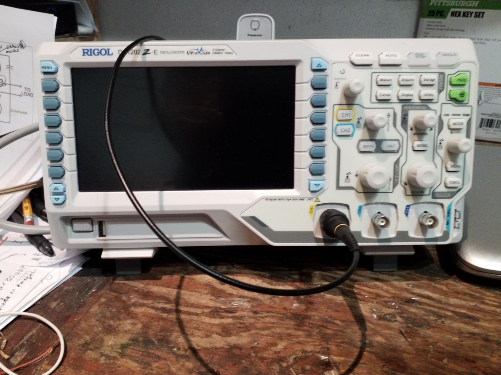 RIGOL Digital Oscilloscope DS1202Z-E 200 MHz 2-Ch 1 GSa/s 24 Mpts 30,000 wfms/s UltraVision 7