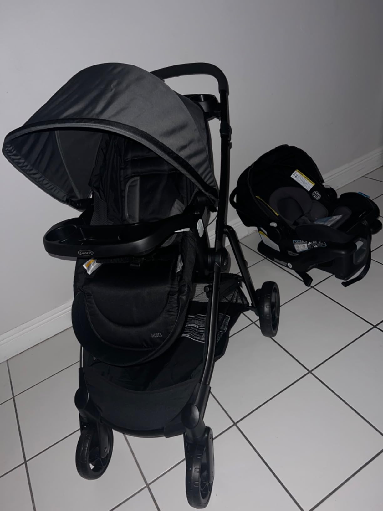 Graco Modes Element Travel System, Baby Car Seat and Stroller Combo, Includes: SnugRide Lite LX Infant Car Seat and Reversible Baby Stroller, Great Gift for New Parents, Canter customer photo 1