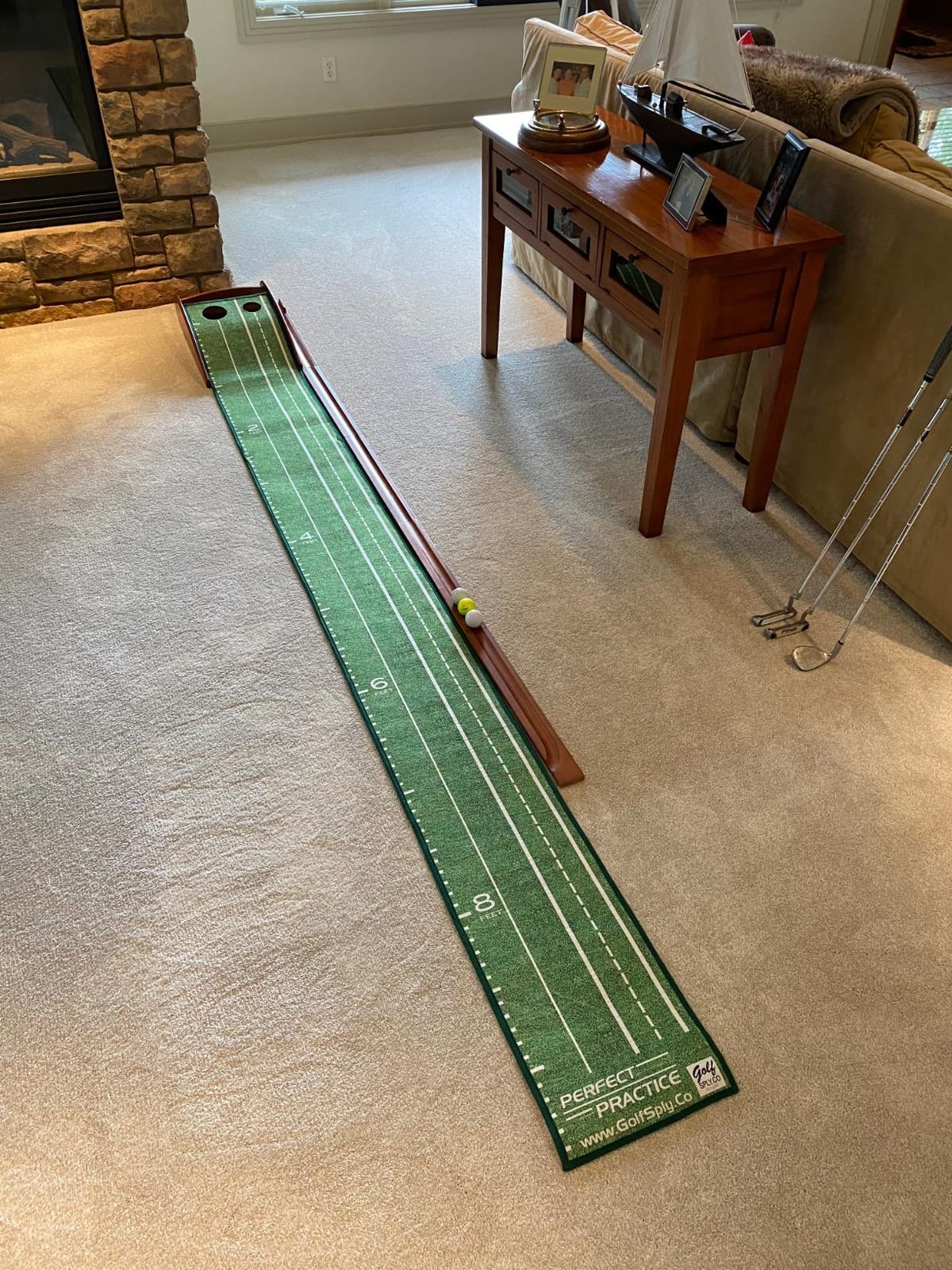 Perfect Practice Putting Mat & Golf Chipping Net - Indoor Golf Training Aid customer photo 1