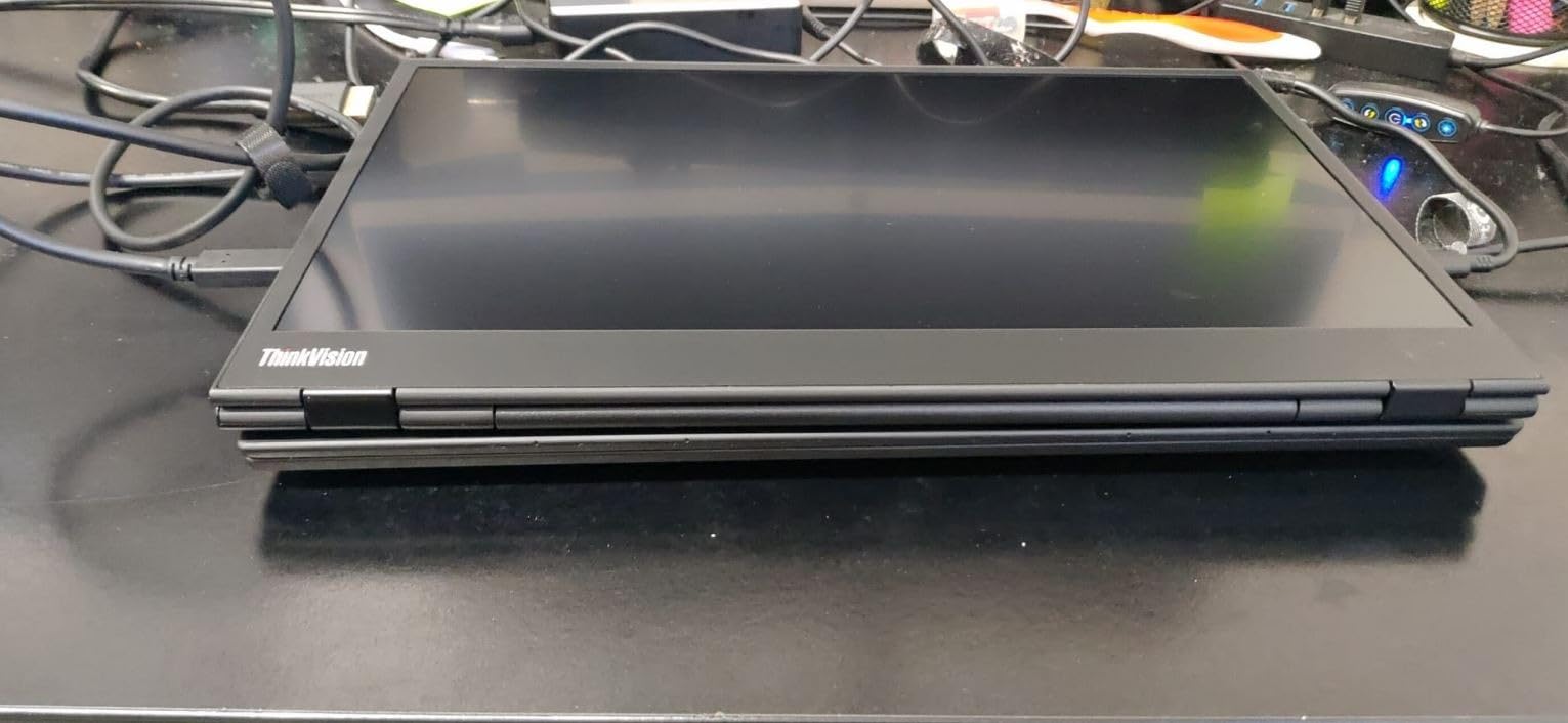 Lenovo ThinkVision M14 14 Full HD 1920x1080 IPS Monitor - 300 Nit 6ms 2xUSB Type-C Ports Widescreen Backlit LED LCD Mobile Portable Display Raven Black customer photo 1