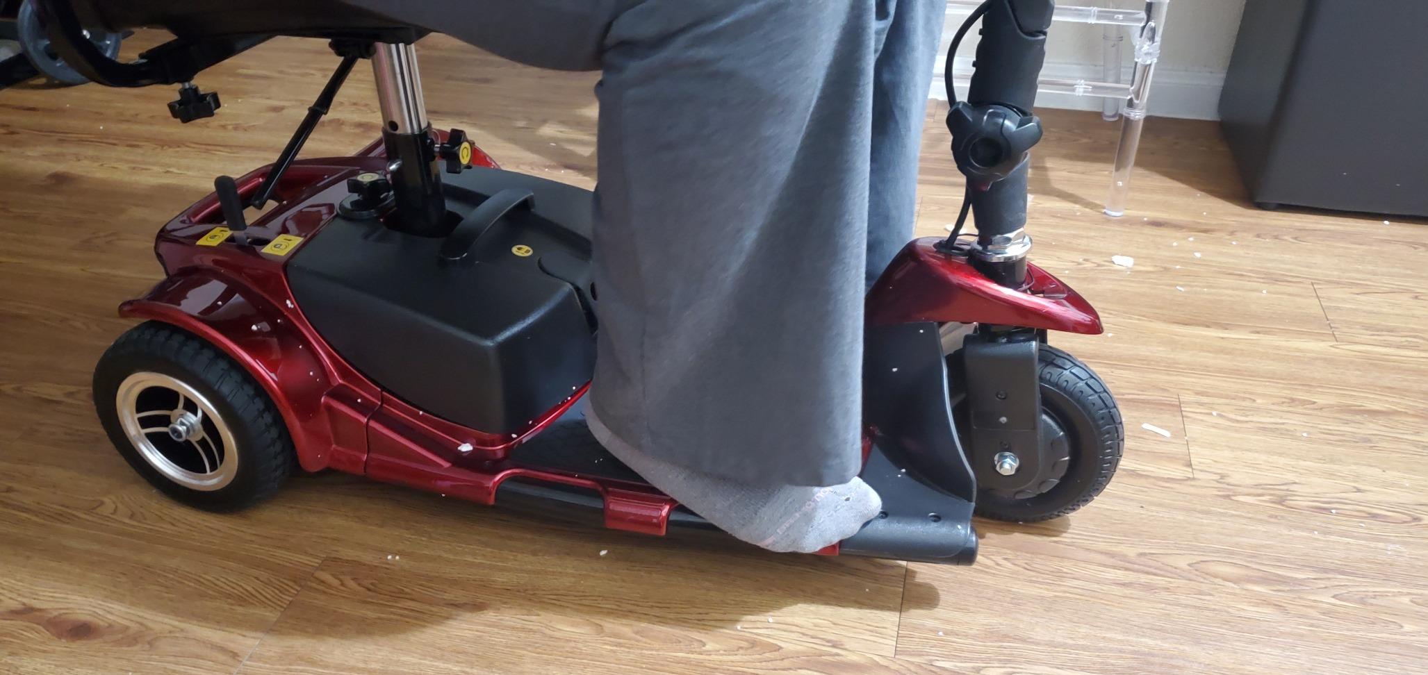 Vive 3 Wheel Mobility Scooter - Electric Powered Mobile Wheelchair Device for Adults - Folding, Collapsible and Compact for Travel - Long Range Power Extended Battery with Charger and Basket Included customer photo 2