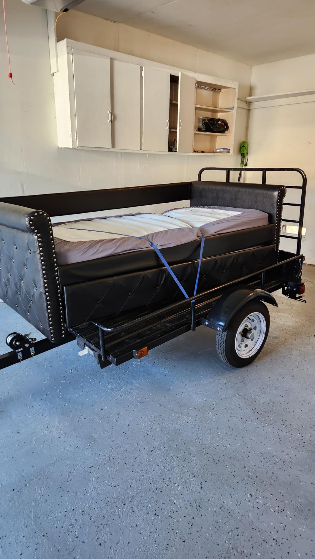 DK2 4 ft. x 6 ft. Single Axle Black UV Powder Coated Open Rail Utility Trailer customer photo 1