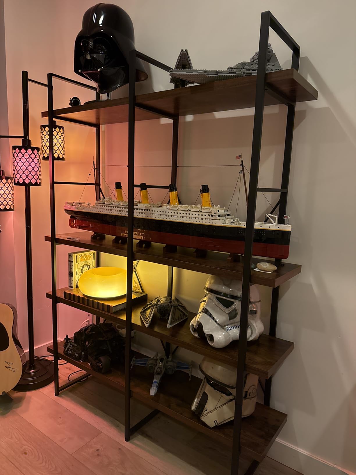 IRONCK Industrial Bookshelf and Bookcase Double Wide 5 Tier, Large Open Shelves, Wood and Metal Bookshelves for Home Office Furniture, Easy Assembly | Large Open Shelves, Wood and Metal, Bookshelves, Home Office customer photo 2