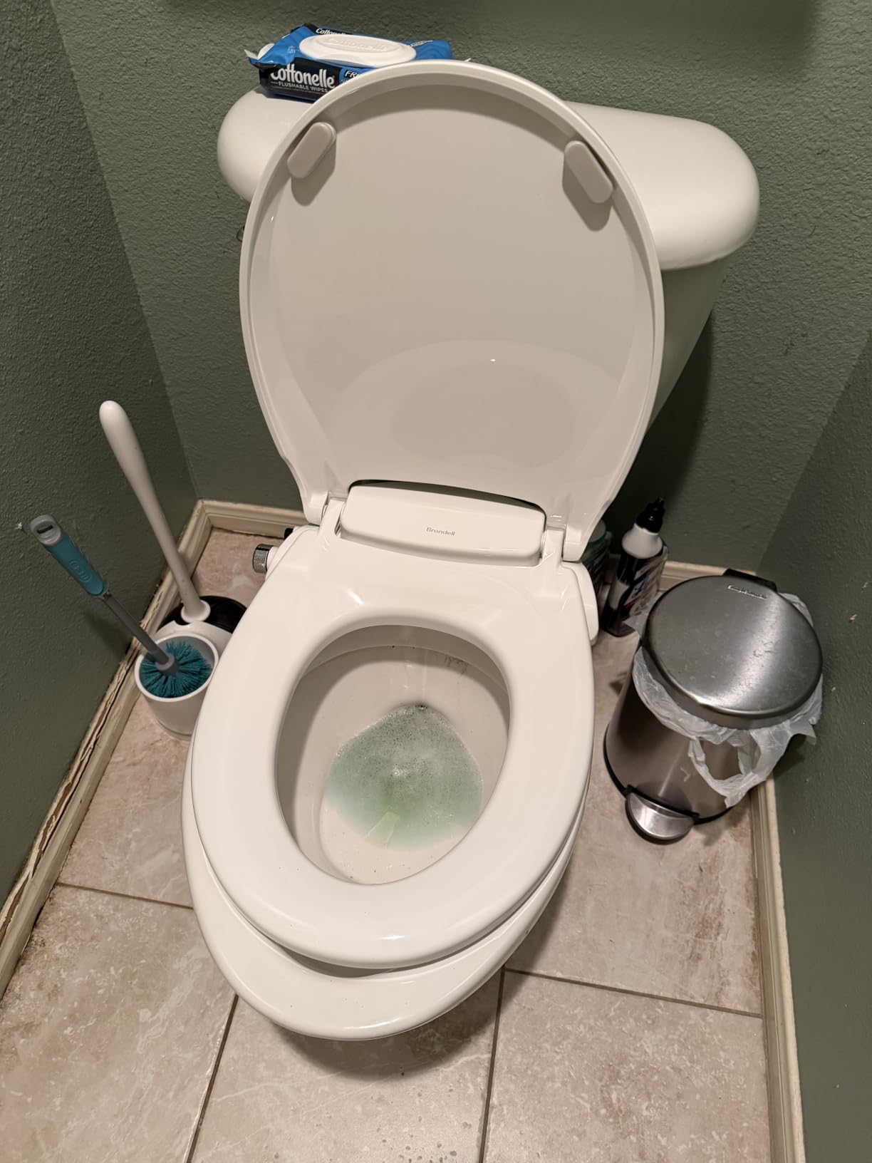 Brondell Bidet Toilet Seat Non-Electric Swash Ecoseat, Fits Elongated Toilets, White - Dual Nozzle System, Ambient Water Temperature - Easy Installation customer photo 1
