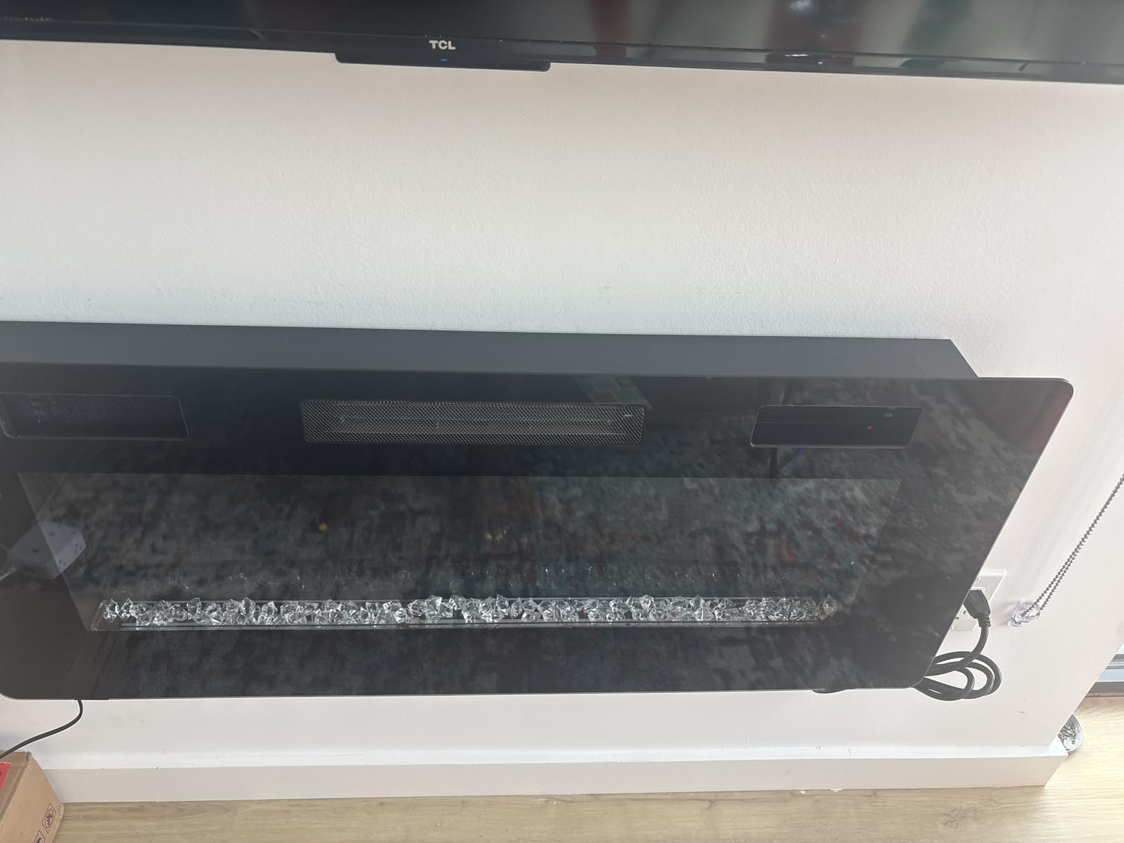 Antarctic Star 36 Inch Electric Fireplace in-Wall Recessed and Wall Mounted, Fireplace Heater and Linear Fireplace with Multicolor Flame, Timer, 750/1500W Control by Touch Panel & Remote customer photo 2