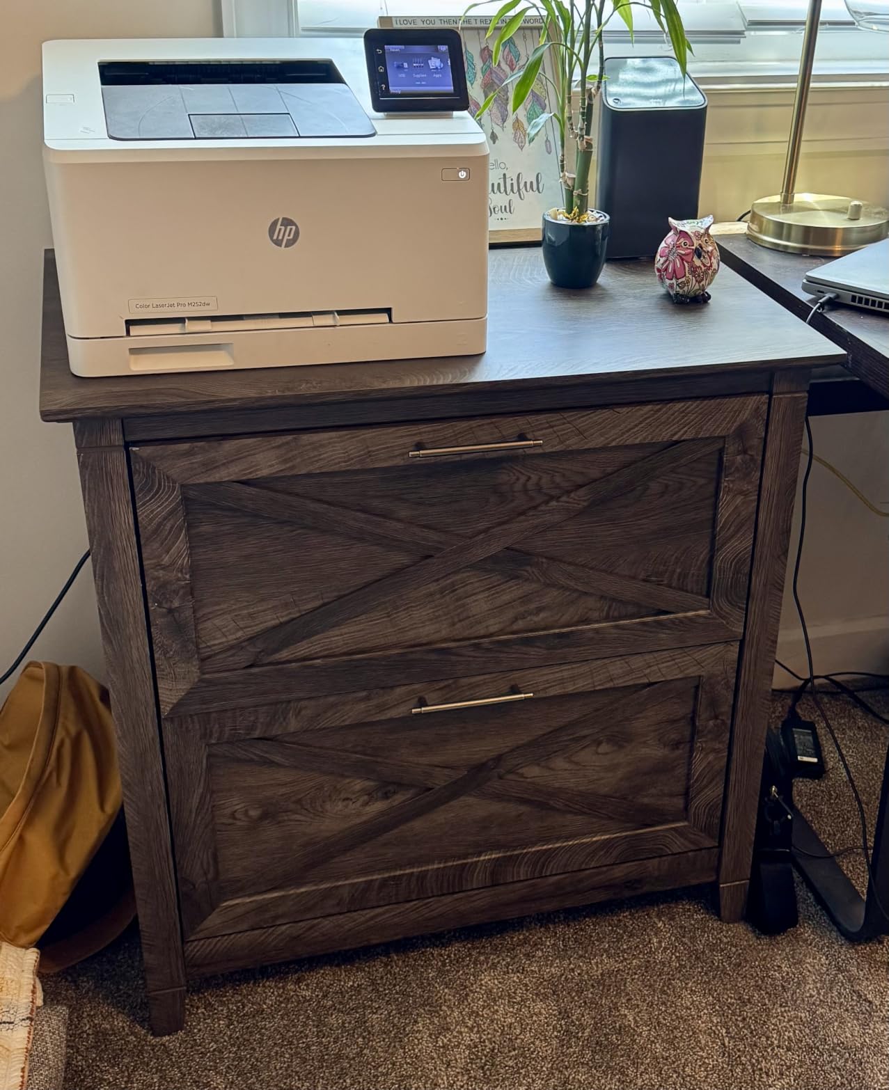 Bush Home Key West 2 Drawer Lateral File Cabinet in Pure White Oak, Document Storage for Home Office, Accent Chest with Drawers customer photo 1