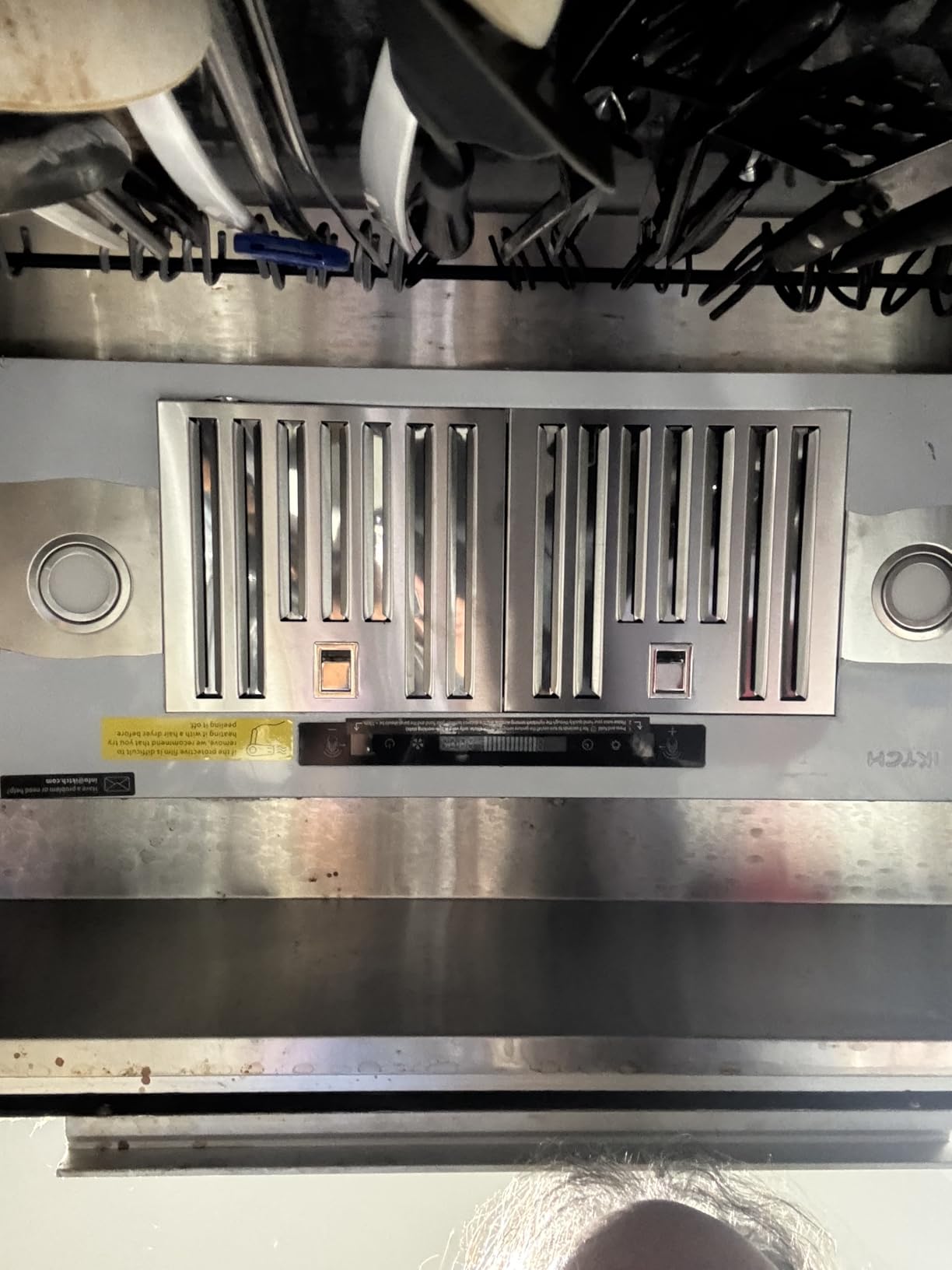 36 inch Insert Range Hood 900 CFM, Ducted/Ductless Convertible Vent Hood | IKTCH Stainless Steel Built-in Kitchen Vent Hood with 4 Speed Gesture Sensing&Touch Control Panel customer photo 2