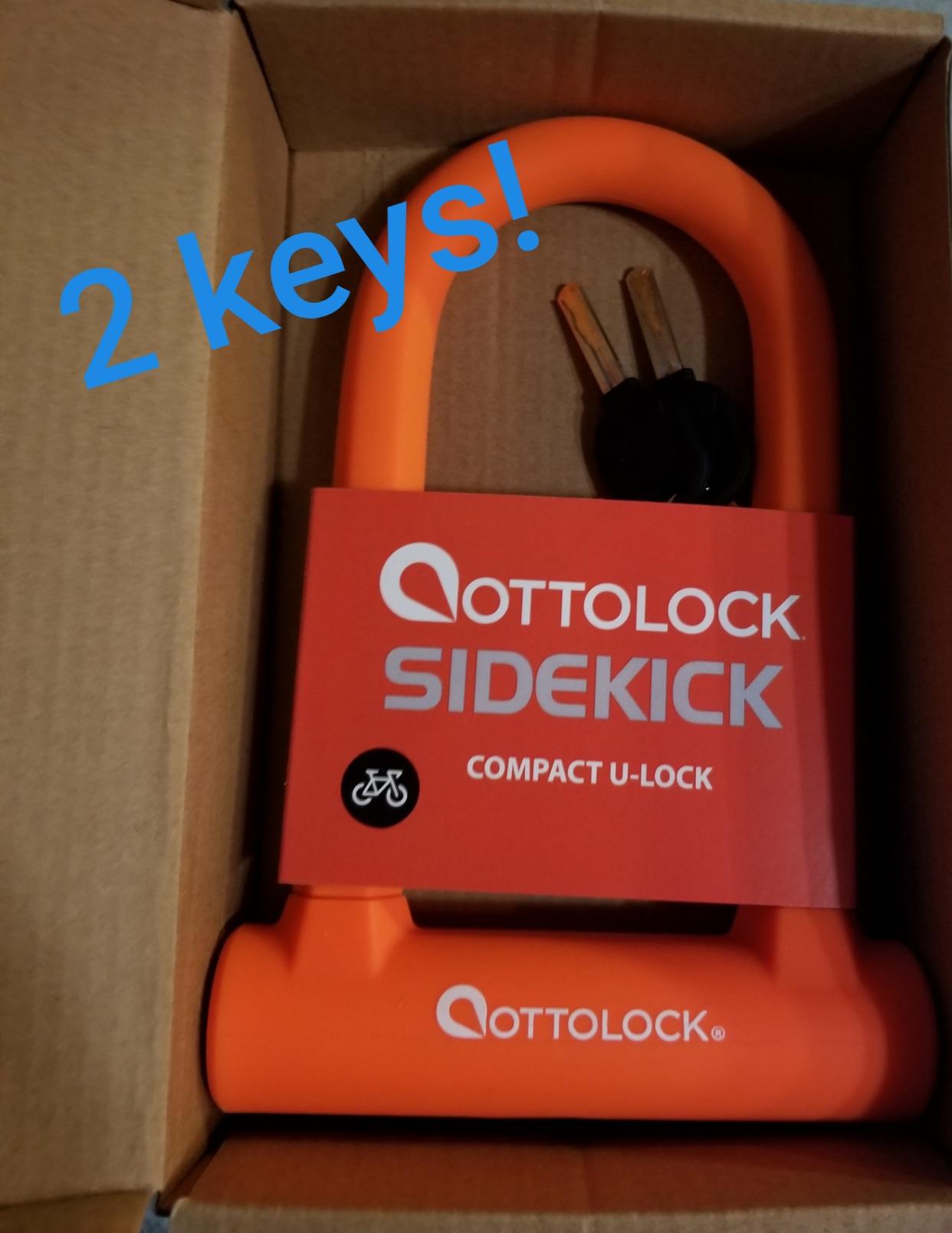 OTTOLOCK Sidekick Compact U-Lock, Orange | Lightweight Anti-Theft Bike Lock for Road, Mountain & Electric Bikes with Keys customer photo 1
