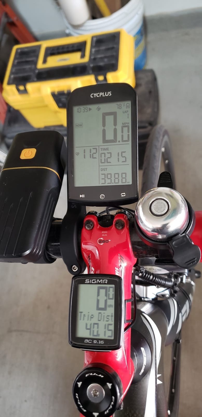 CYCPLUS GPS Wireless Bike Computer M1, 2.9