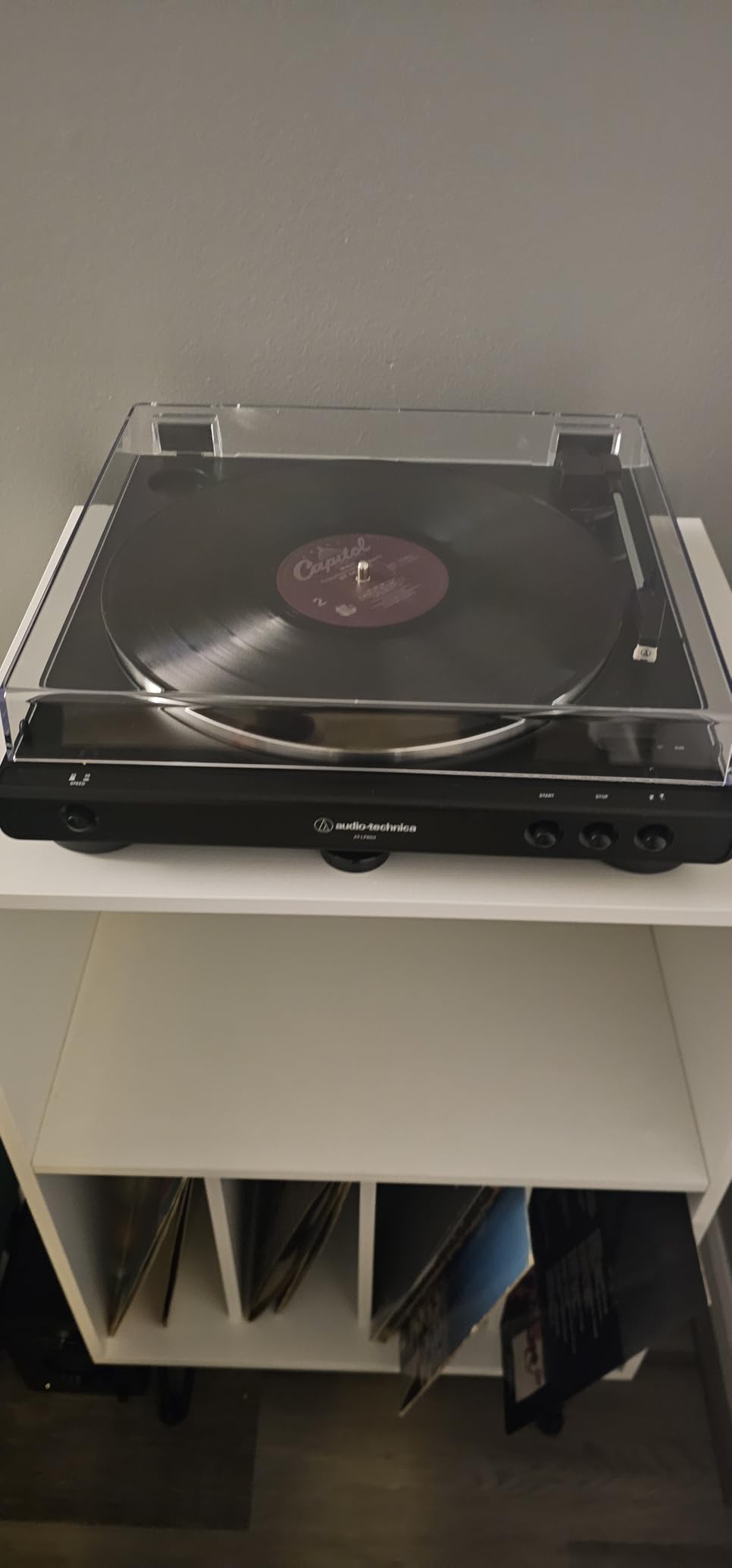 Audio-Technica AT-LP60X Fully Automatic Belt-Drive Stereo Turntable Bundle with 3-Inch Powered Studio Monitors Pair (Black) customer photo 1