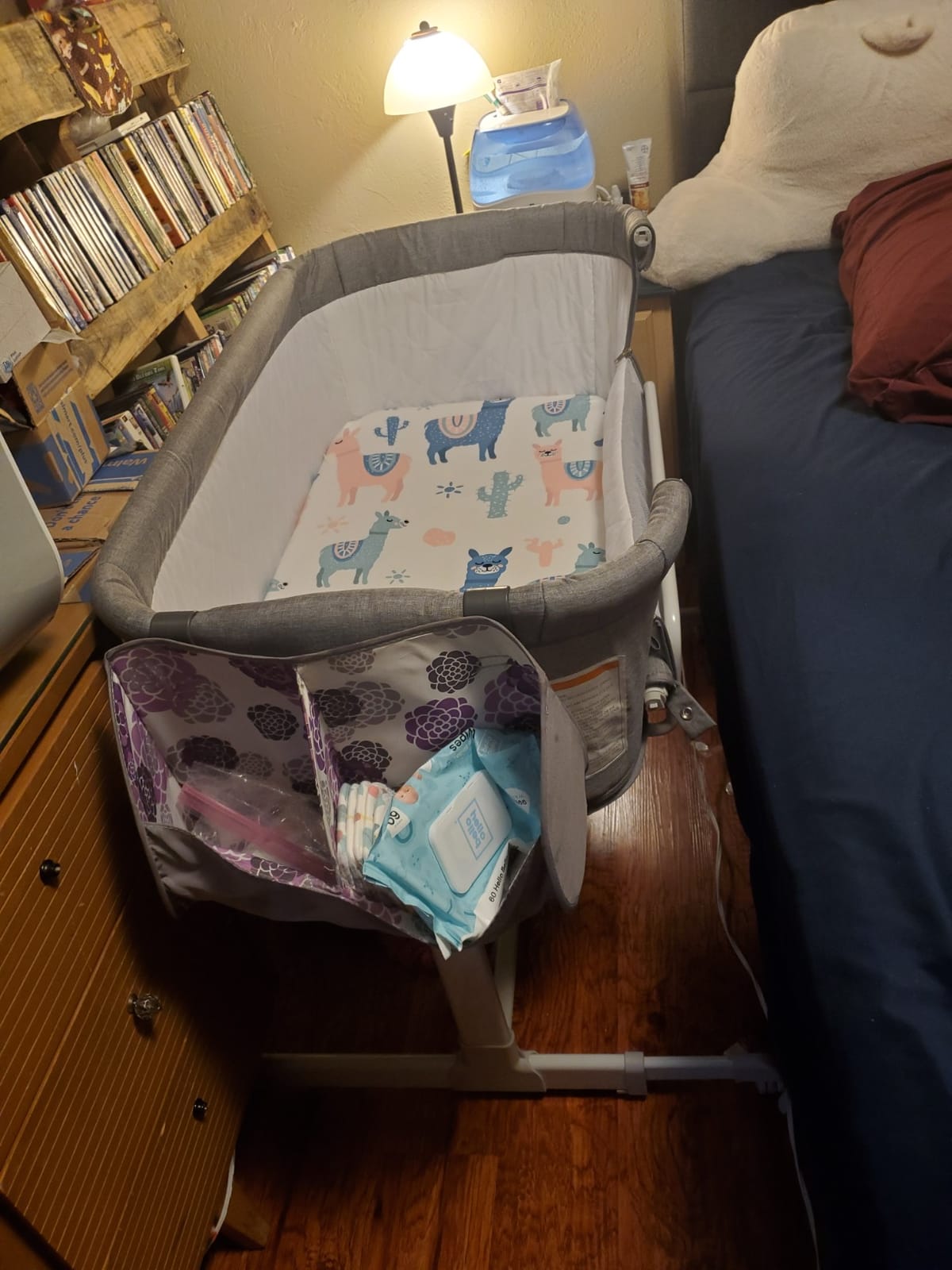 KoolerThings 3 in 1 Baby Bassinet, Bedside Sleeper, & Playpen, Easy Folding Portable Crib (Grey)- KoolaBaby (Bassinet) customer photo 1
