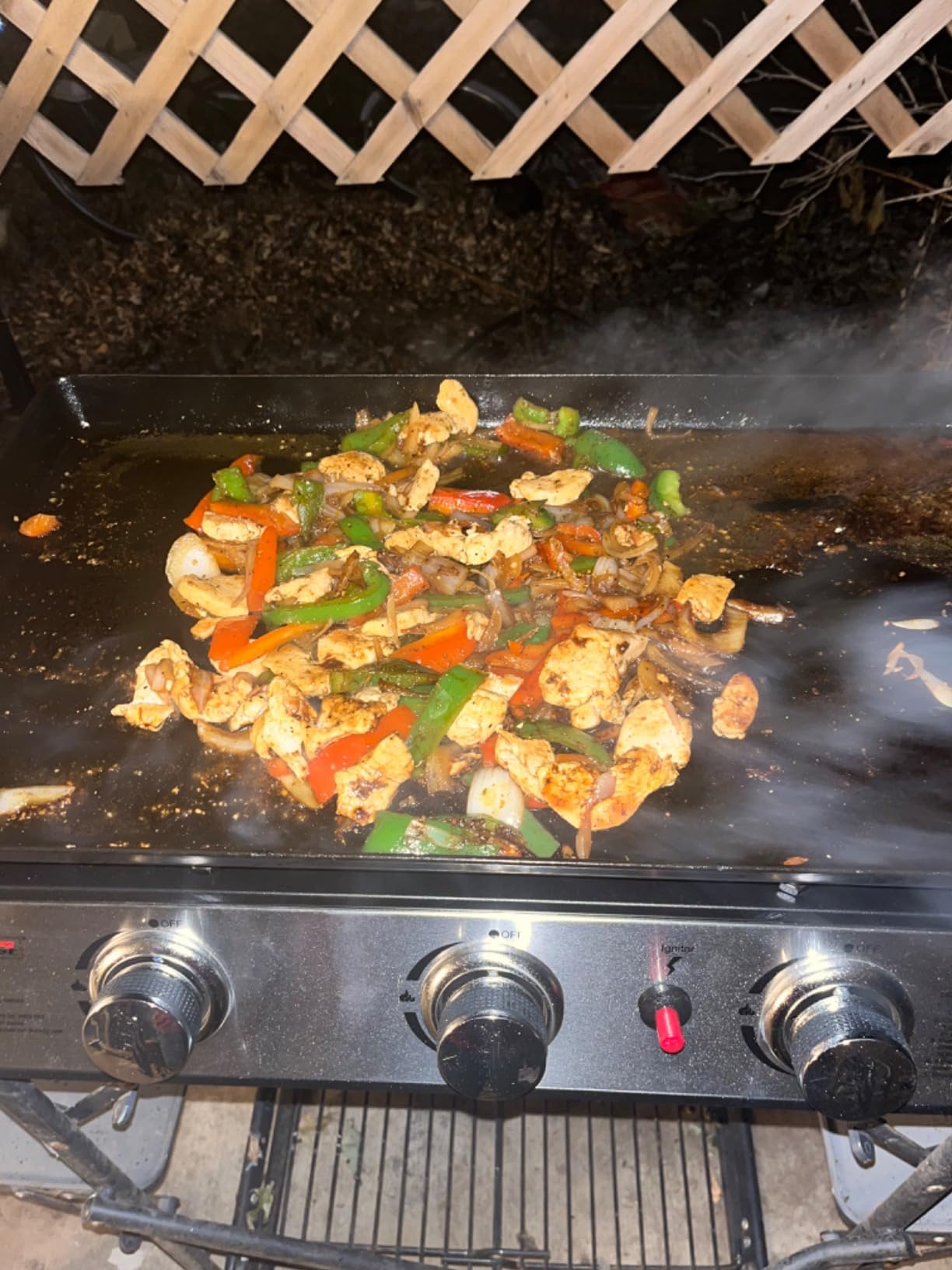 Royal Gourmet PD1301S Portable 3-Burner Tabletop Gas Griddle | 25,500 BTU Cooking Power, 304 Sq. In. Cooking Surface | Ideal for Camping & Tailgating, Black & Silver customer photo 1