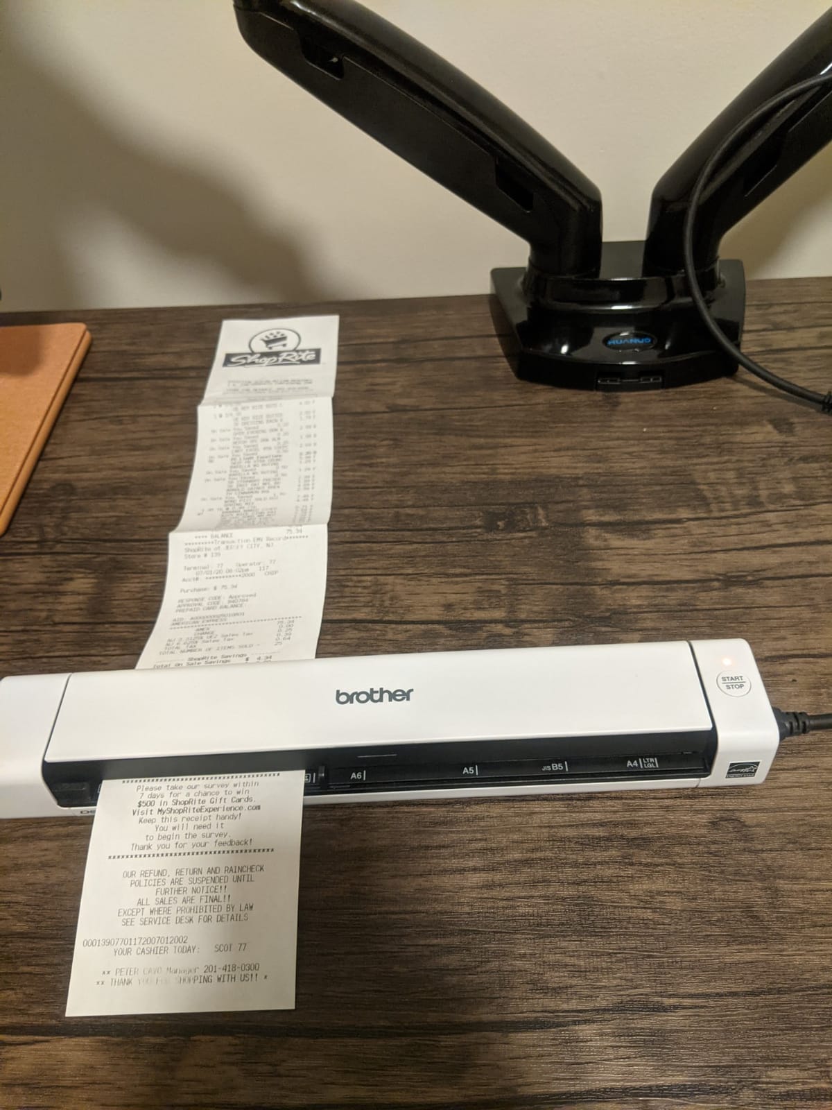 Brother DS-640 Compact Mobile Document Scanner, (Model: DS640) customer photo 1