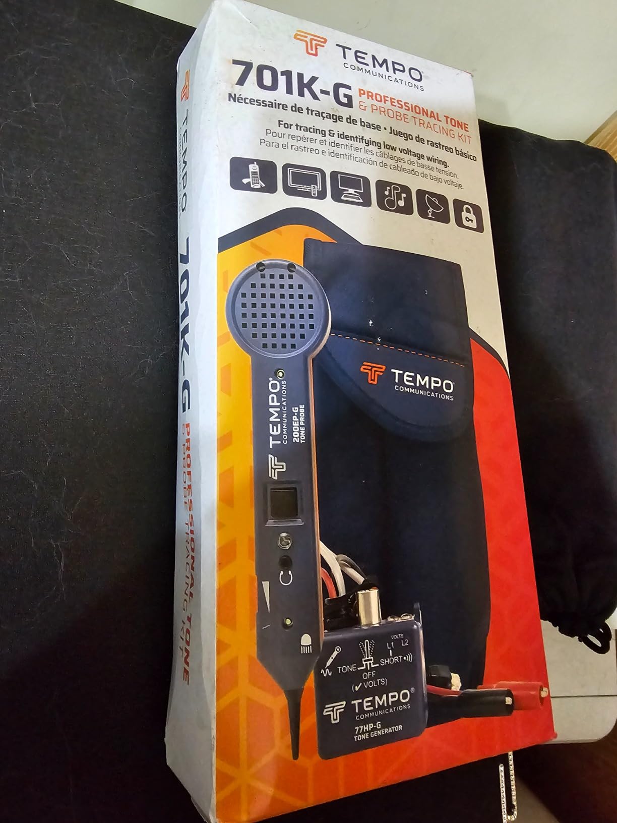TEMPO Communications 701K-G Wire Tracer Electrical, Tone Generator and Probe Kit (701K Cable Toner) customer photo 2