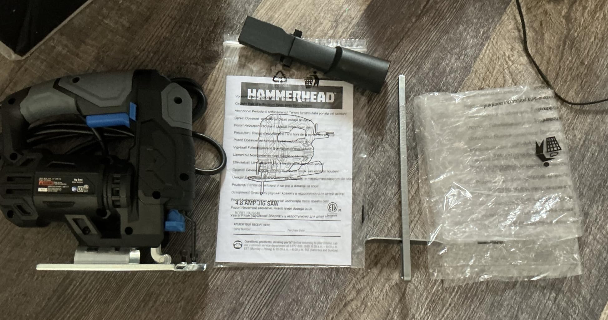 Hammerhead 4.8-Amp 3/4 Inch Jig Saw with 2pcs Wood Cutting Blades, Variable Speed and Orbital Function - HAJS048 customer photo 2