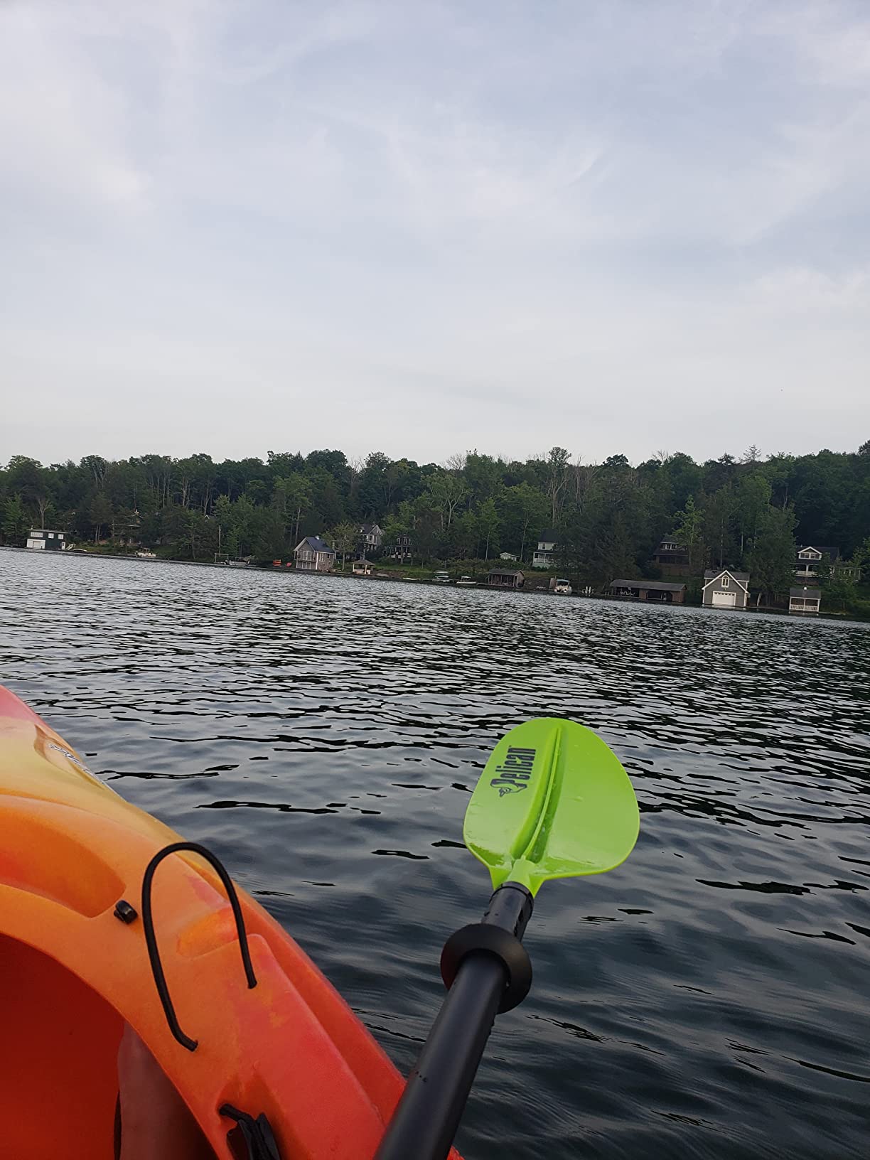 Pelican- Standard Kayak Paddle - Aluminum Shaft and a Durable Polypropylene Blade - 0/65 Degree Blade Angle - with Drip Ring customer photo 1