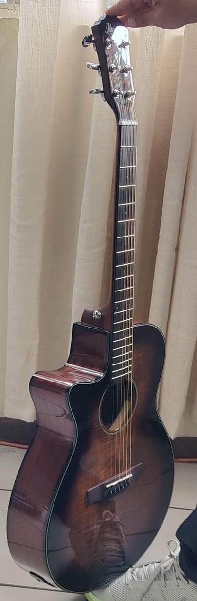 Ibanez AEG70L Left-Handed Acoustic-Electric Guitar - Tiger Burst High Gloss customer photo 1
