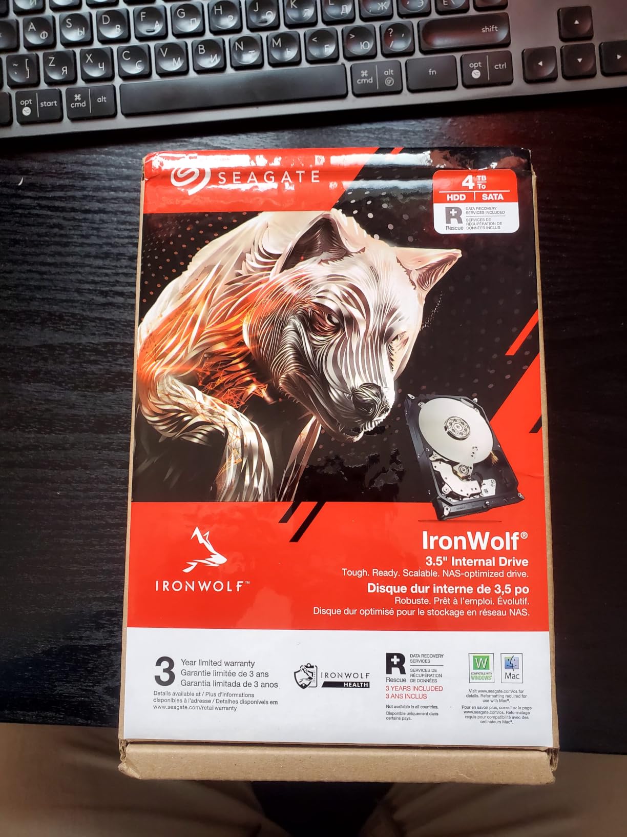 Seagate IronWolf 8TB NAS Internal Hard Drive HDD - 3.5 Inch SATA 6Gb/s 7200 RPM 256MB Cache for RAID Network Attached Storage customer photo 2