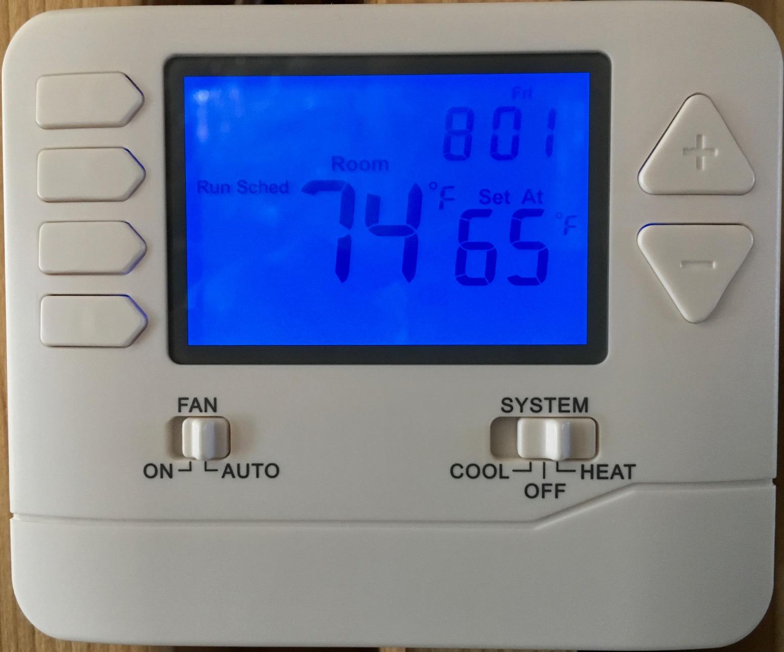 Suuwer 5-1-1 Day Programmable Thermostats for Home 1 Heat/ 1 Cool Conventional Single-Stage Systems customer photo 2