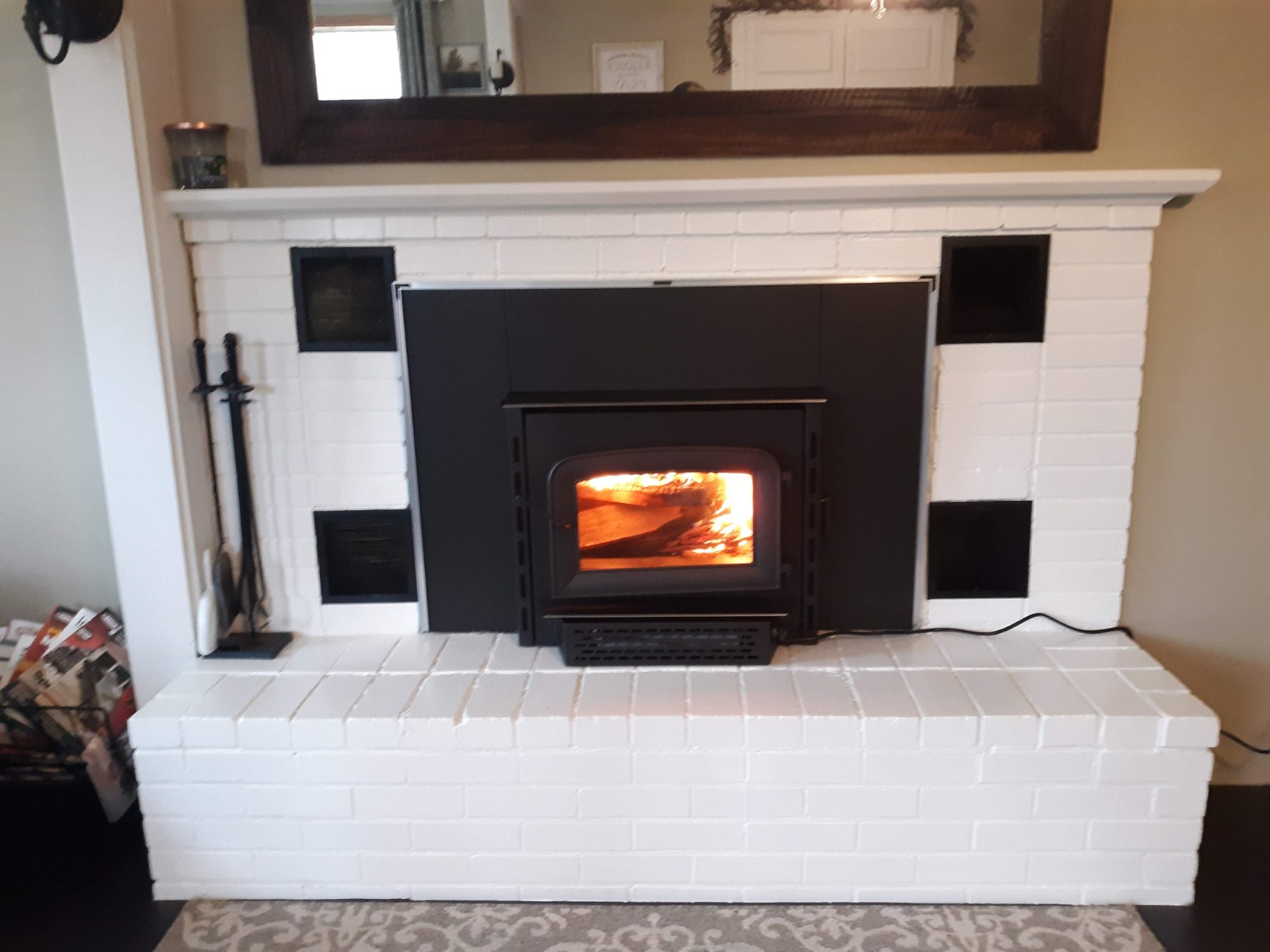 Ashley Hearth AW1820E 1,200 Sq. Ft. Wood Stove Insert, Black customer photo 1