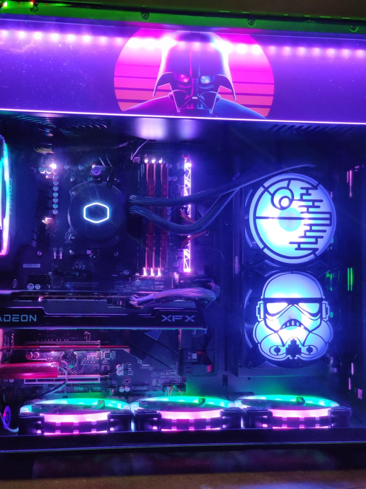 Cooler Master MasterLiquid ML240L RGB V2, Close-Loop AIO CPU Liquid Cooler, Gen3 Dual Chamber Pump, 240mm Radiator, SickleFlow 120 PWM ARGB, AMD Ryzen AM5/AM4, Intel LGA1700/1200 customer photo 1